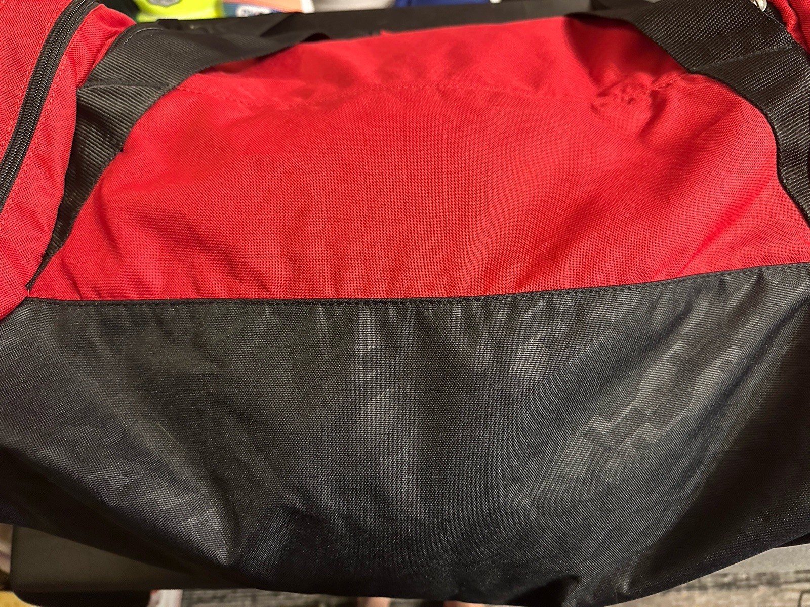 Nike Duffle Bag 20x12in- Red/Black/White Swoosh In Preowned