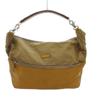 Daniel&Bob Khaki Yellow Beige 3W Shoulder Bag, Vintage, 11.8″ x 10″ x 5″