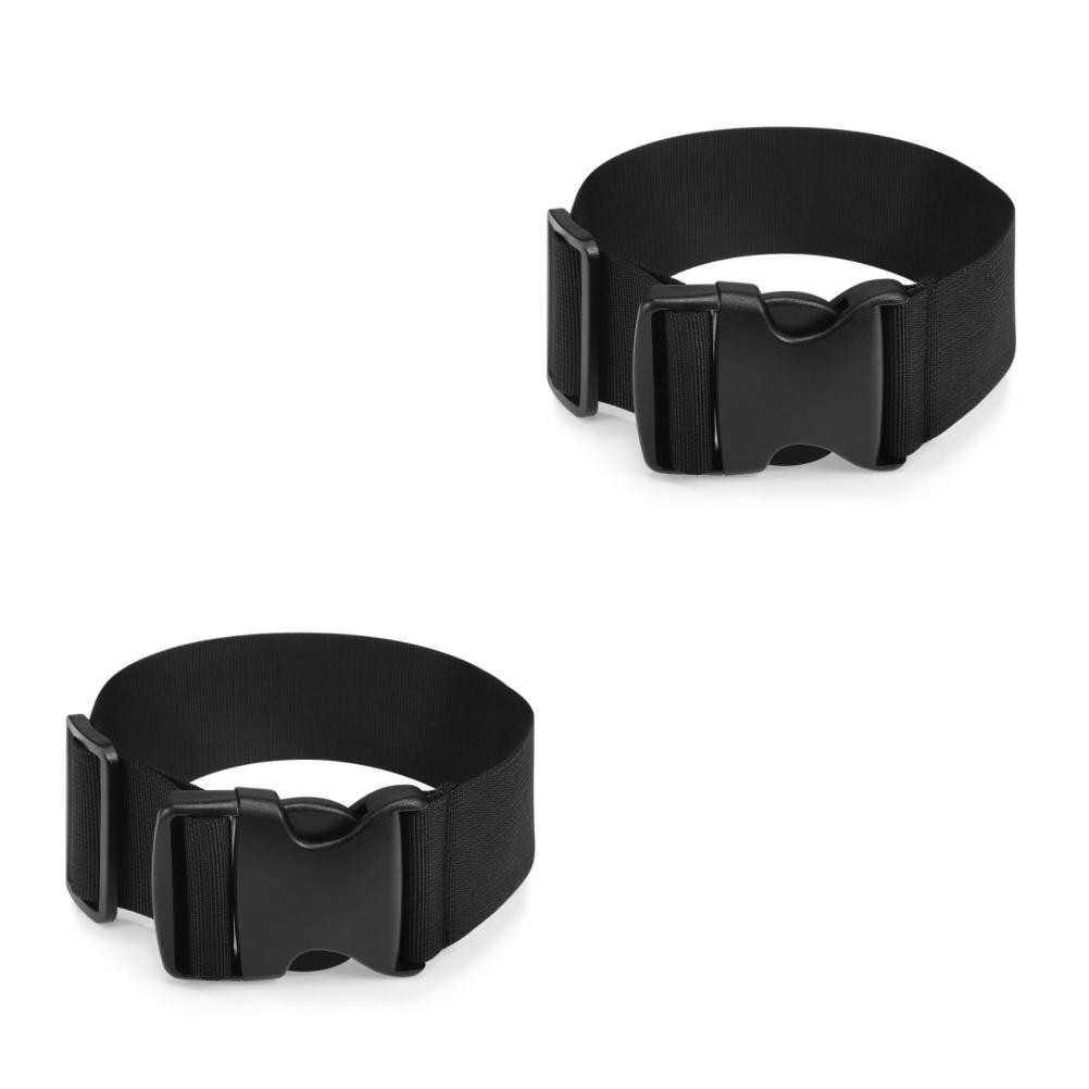 2 Count Everywhere Belt Bag Extended Strap Extenders Black Fanny Pack for