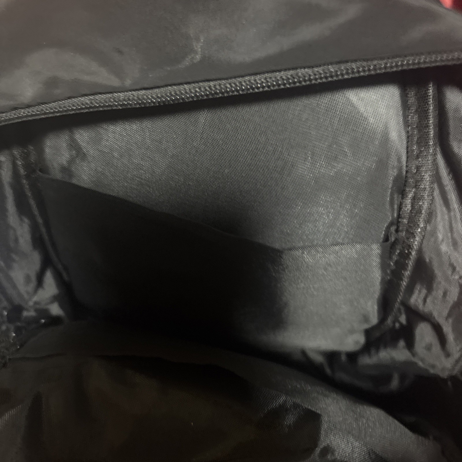 Black Nylon Backpack/Crossbody Bag, With Charging Cable, Lightweight,