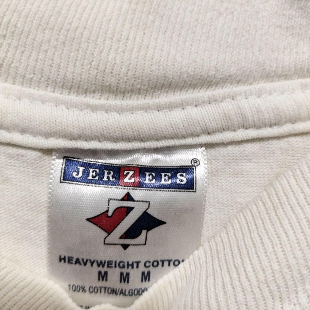 Jerseys Fish Print Crew Neck Short Sleeve Cut and Sewn M White Cotton Souvenir