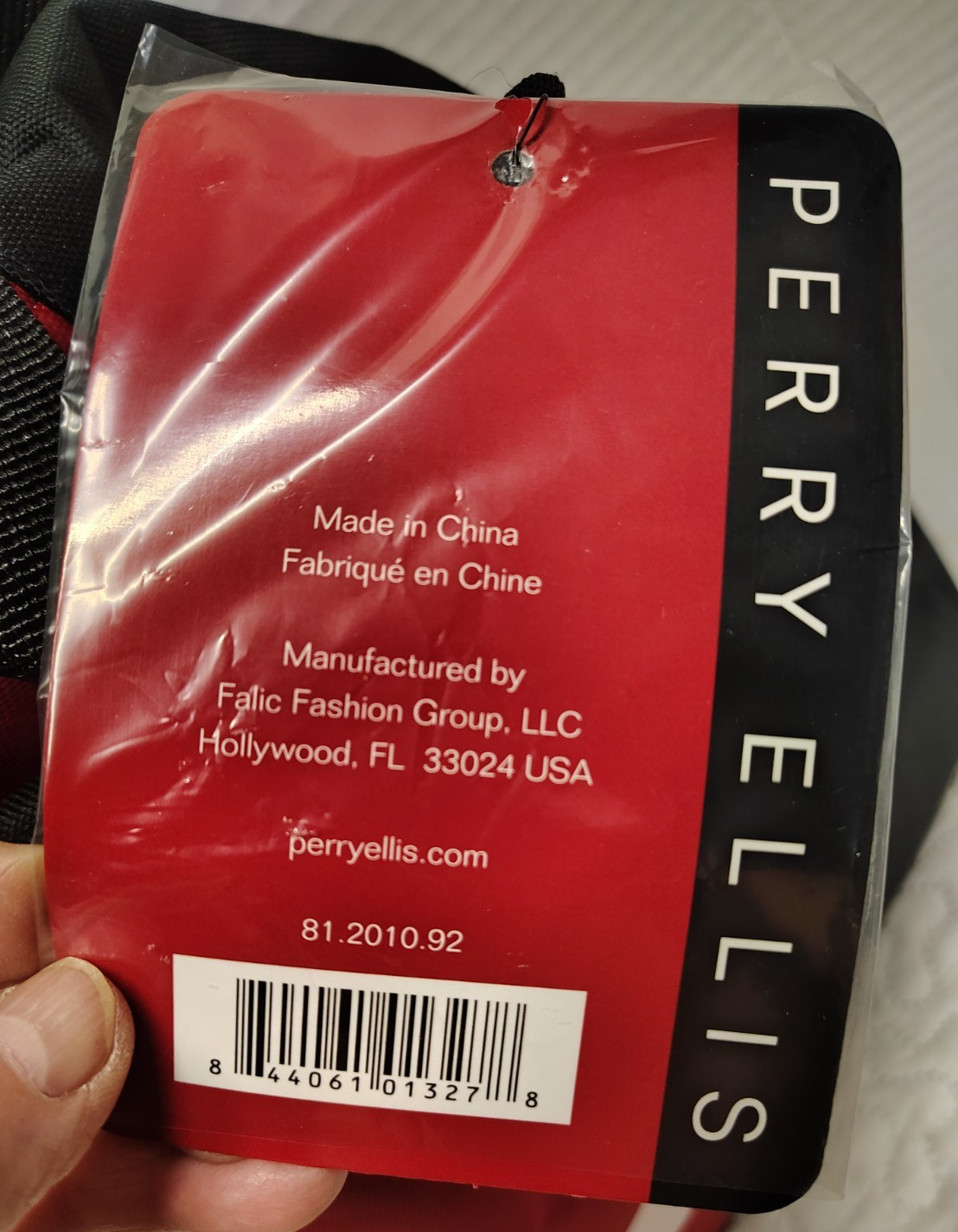 Perry Ellis Red Black Duffel Bag Gym Travel Overnight Weekender New With Tag
