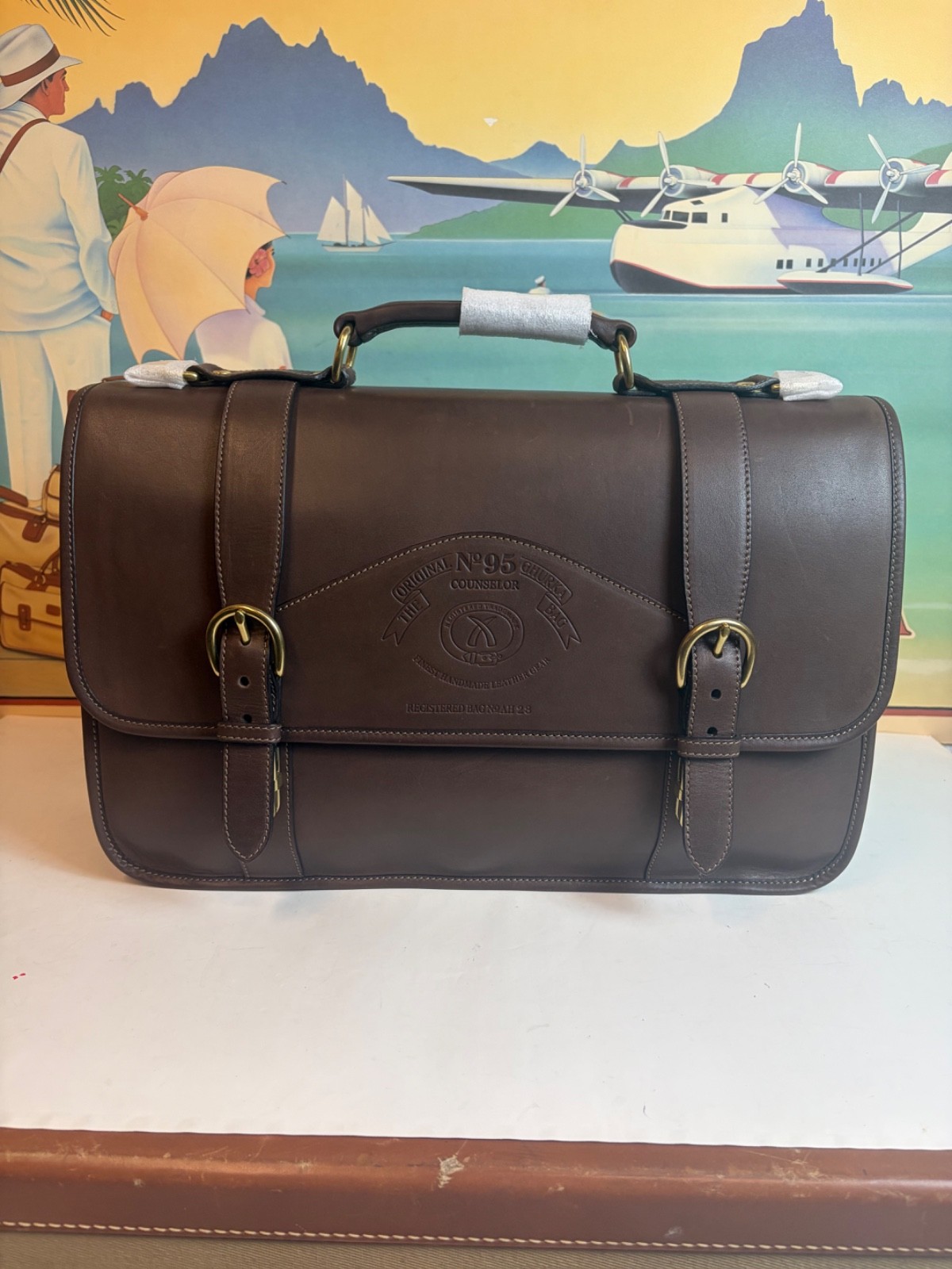 Ghurka Original Collection No.95 Counselor Bridle leather Briefcase-Business Bag