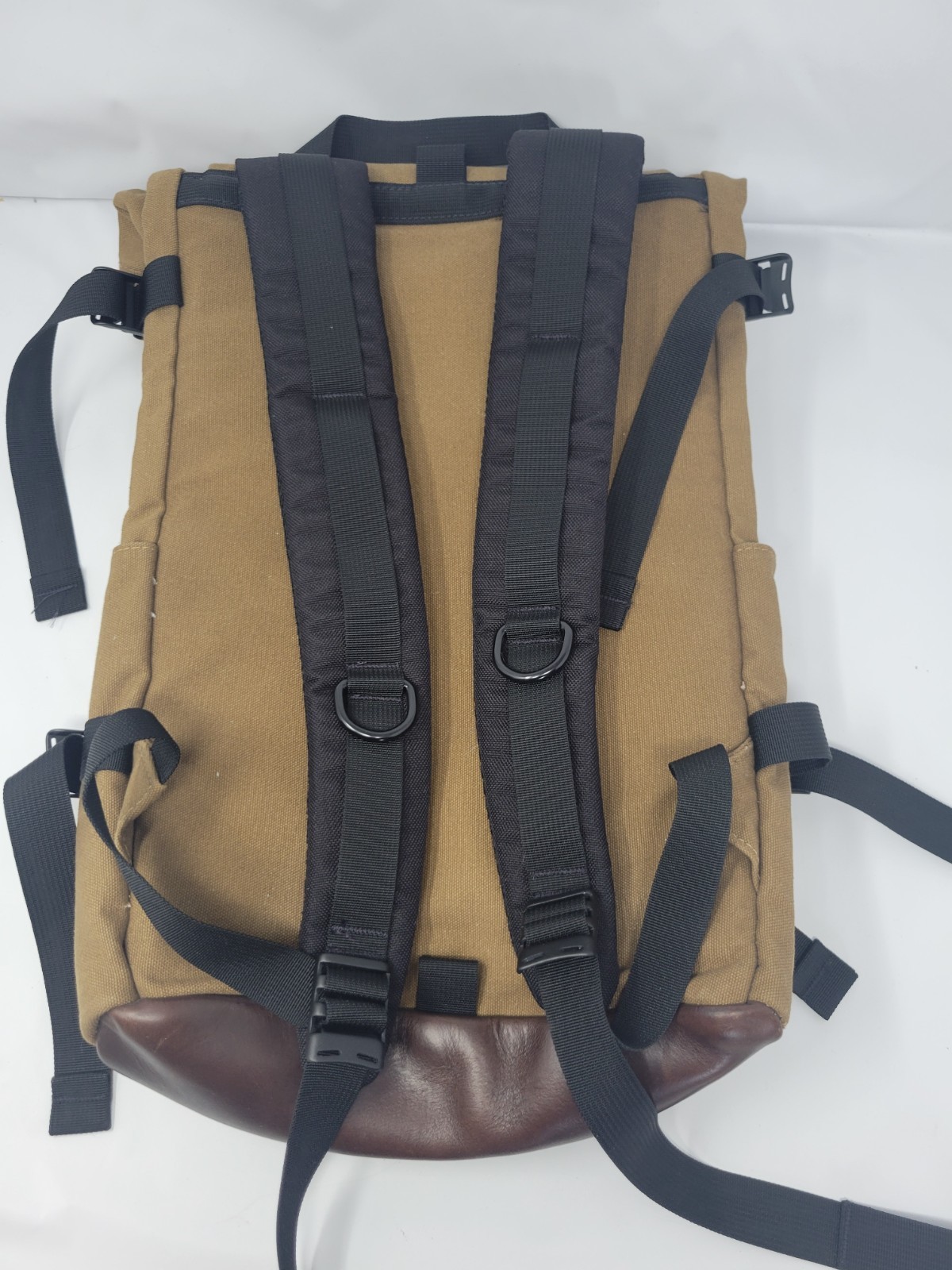Topo Designs Rover Pack Heritage Dark Khaki Canvas / Dark Brown Leather Adult