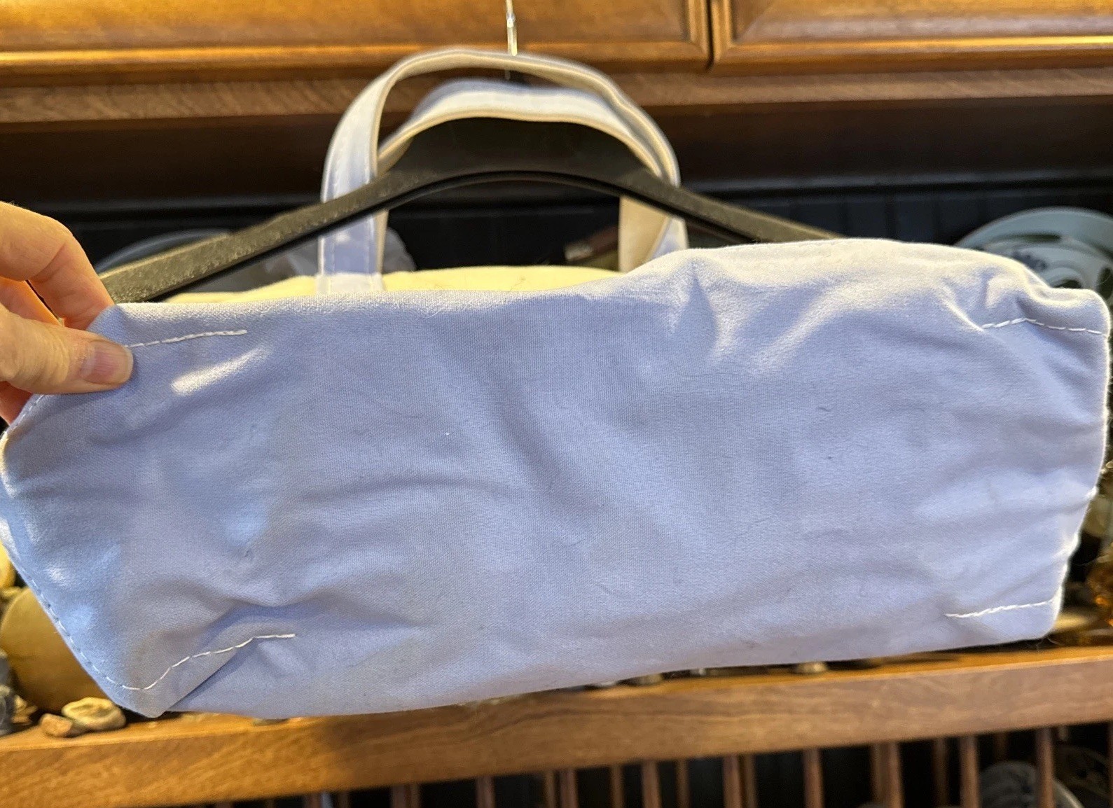 Vintage LL Bean Boat And Tote Black Trim Ivory Bag Canvas Medium 16″ x 11” A6