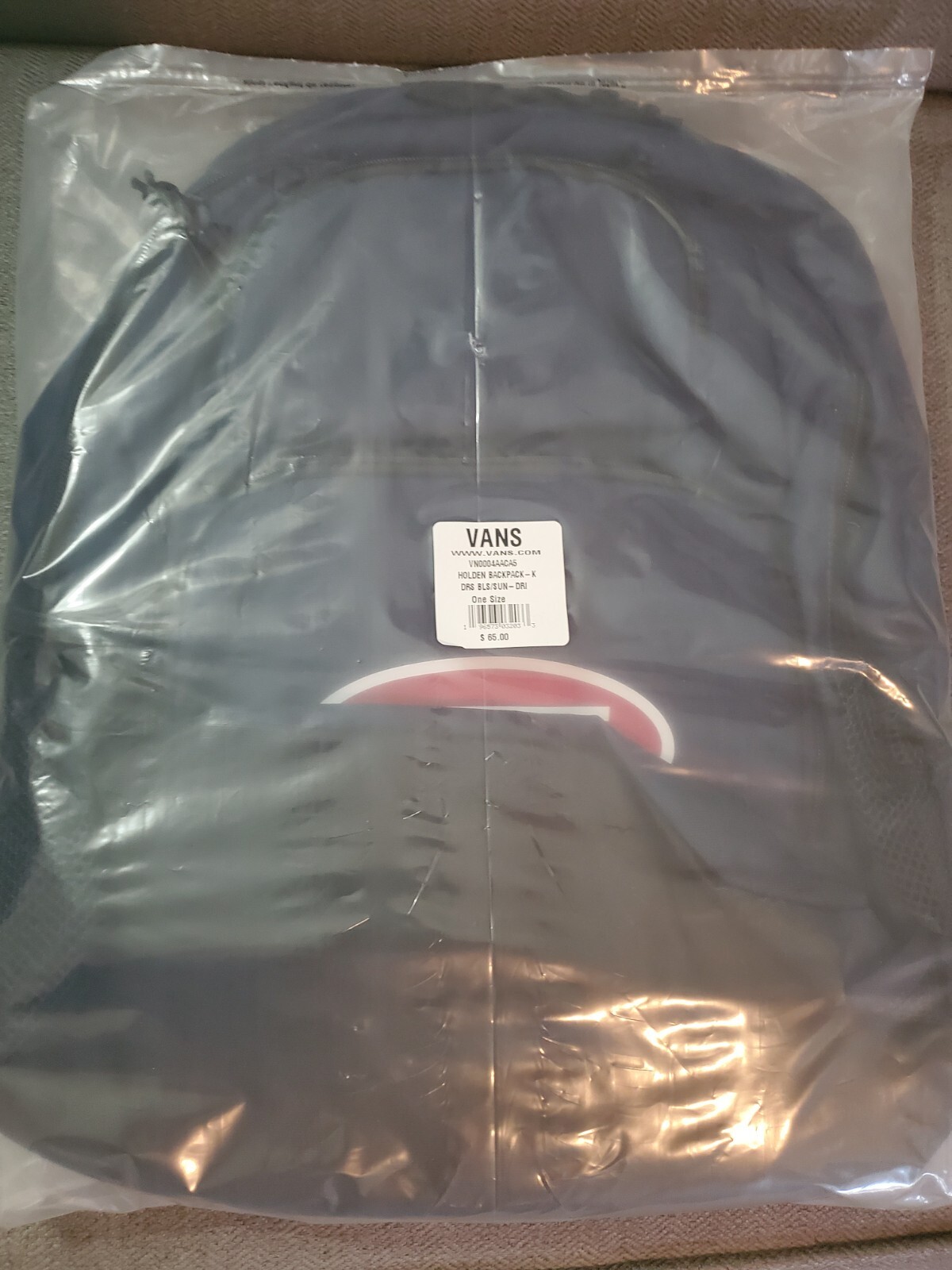 New Vans Adults Holden Adjustable Padded Backpack Rucksack Bag Blue