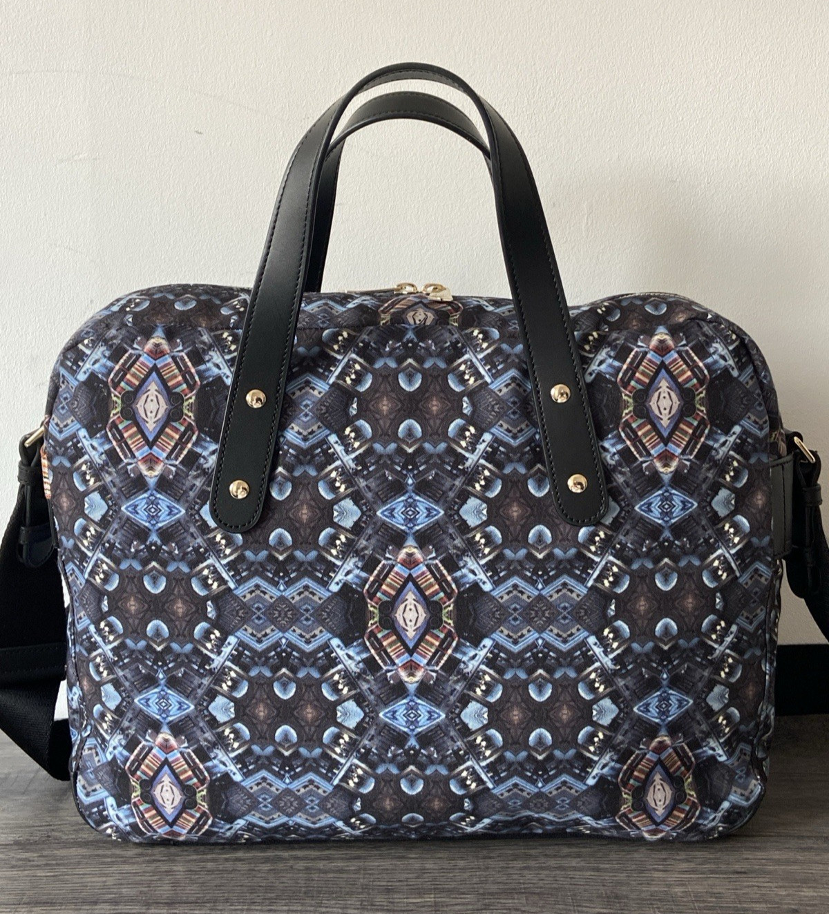 PAUL SMITH KALEIDOSCOPE MINI PRINT FOLIO MESSENGER BAG RETAIL BNWT