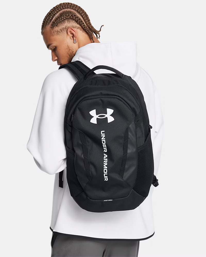 Under Armour UA Hustle 6.0 Backpack 29L Water Resistant Laptop School Gym Travel