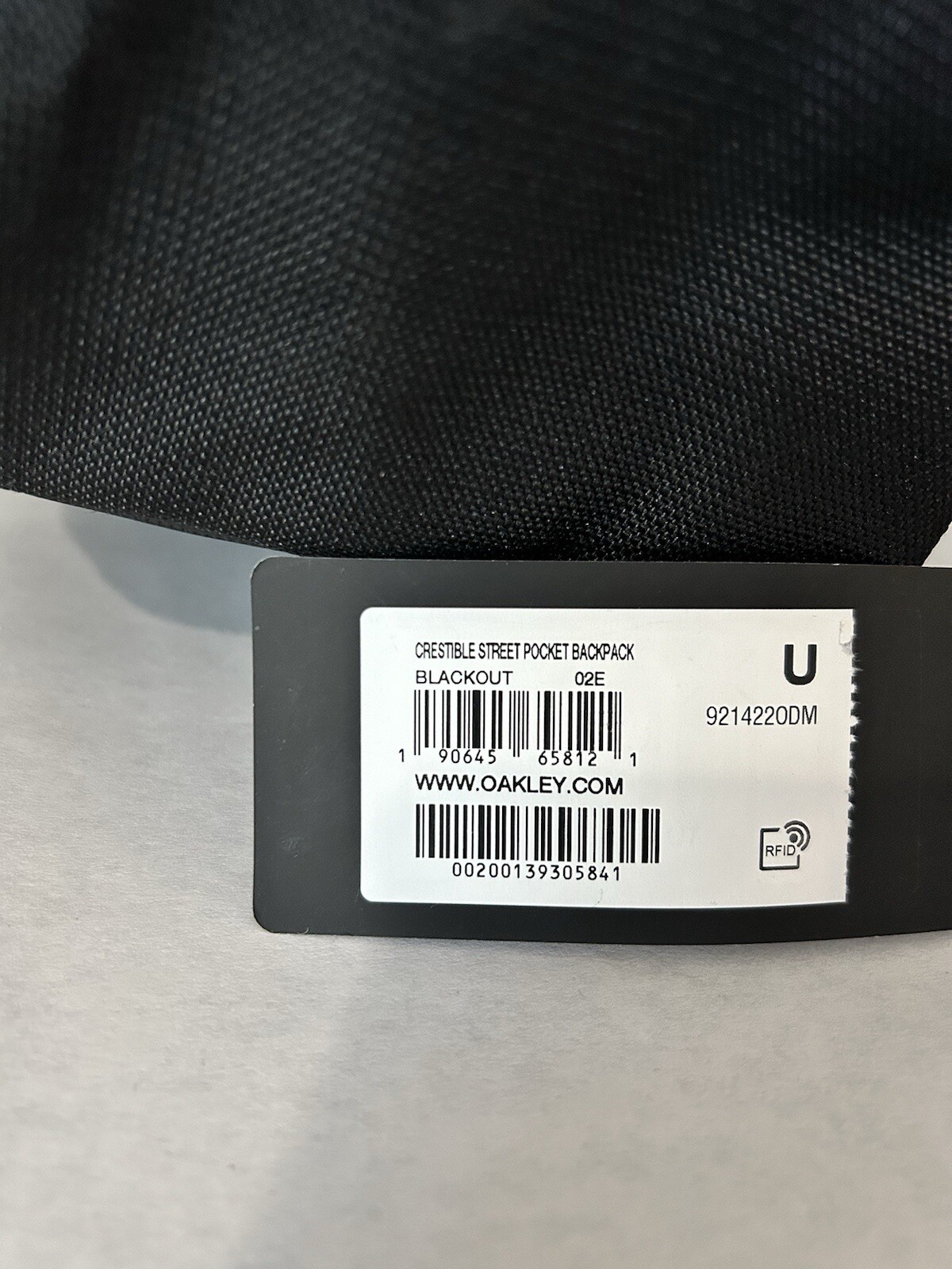 NWT Oakley Creative Street Pocket Backpack Monogrammed With I-ready Black