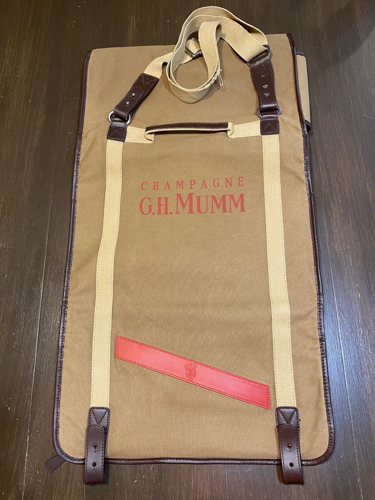 G.H. Mumm Champagne Canvas and Leather Expedition Kit By Bill Amberg