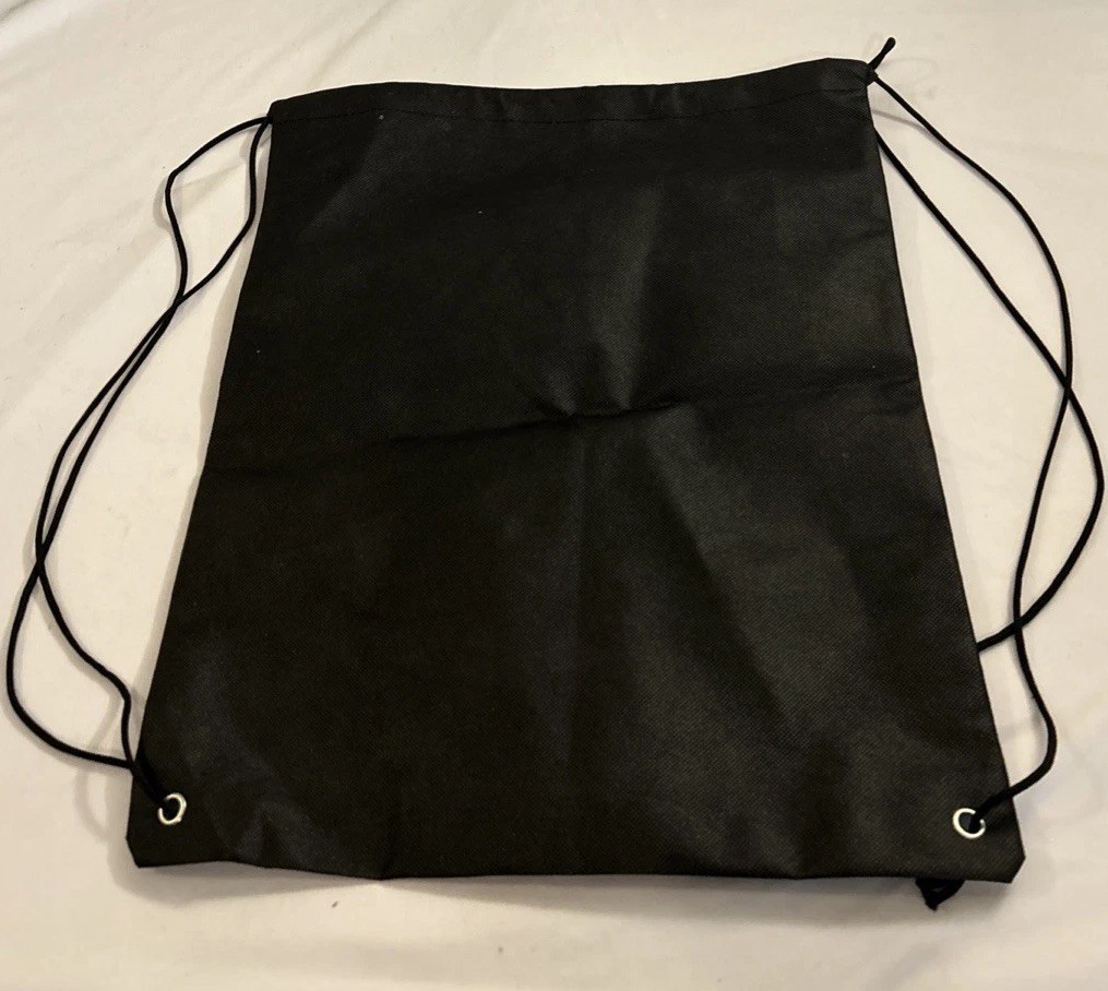 17×13.5 Gridlife Black DrawString Bag