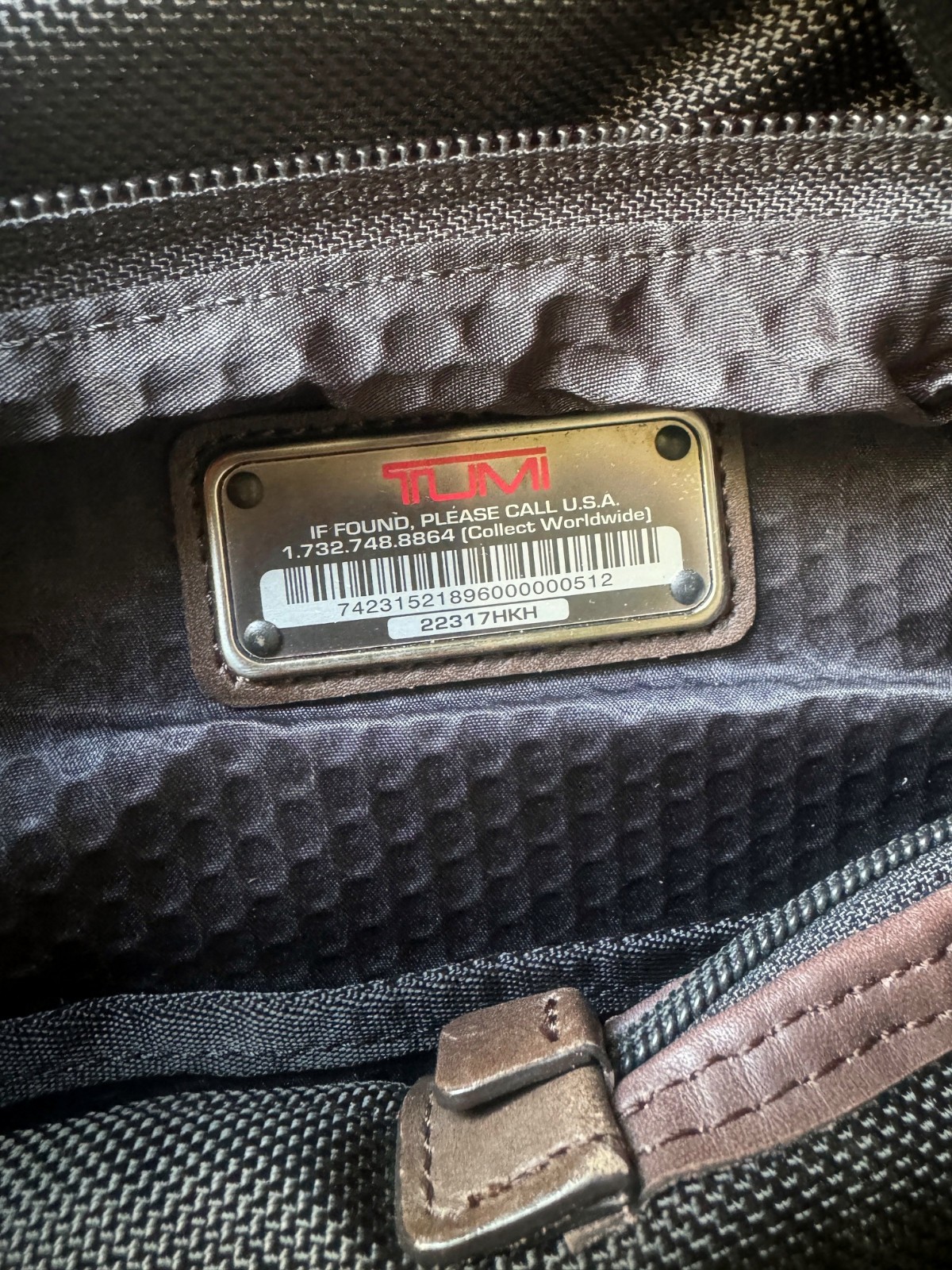 TUMI Alpha Bravo “Greely” 17.5″ Sling One-Shoulder Backpack 22317 HKH Hickory