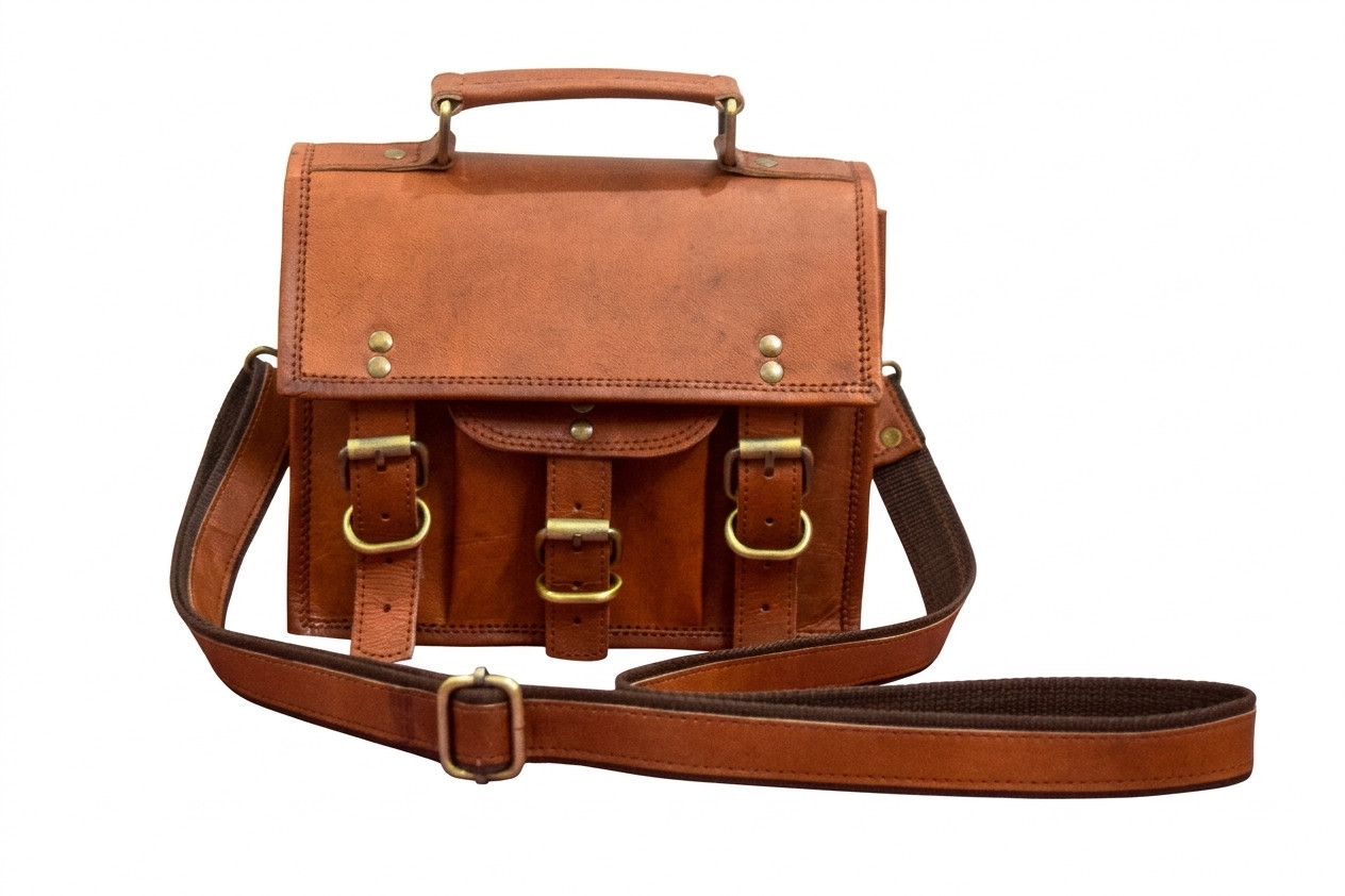 9 In Genuine Leather Satchel Crossbody Bag Purse Handbag Sling Messenger Bags