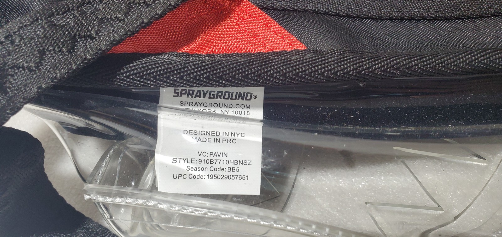 Sprayground Clear Shark Central Backpack Transparent Bookbag Large School Bag !!