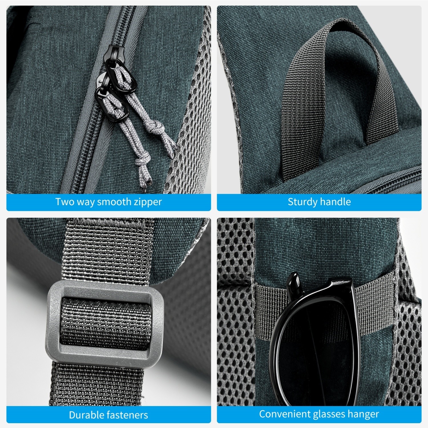 OIWAS Men Wowen Sling Bag Shoulder Crossbody Backpack Travel Chest Fanny Pack