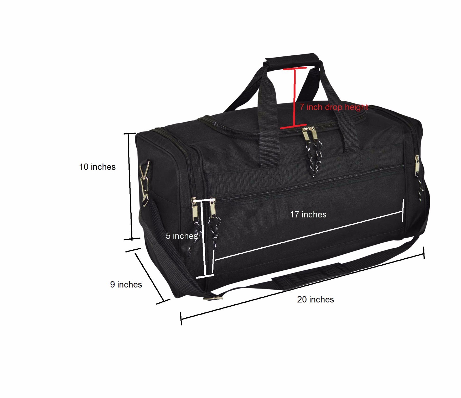 Brand New Duffle Bag Duffel Bag Large in Black Gym Bag