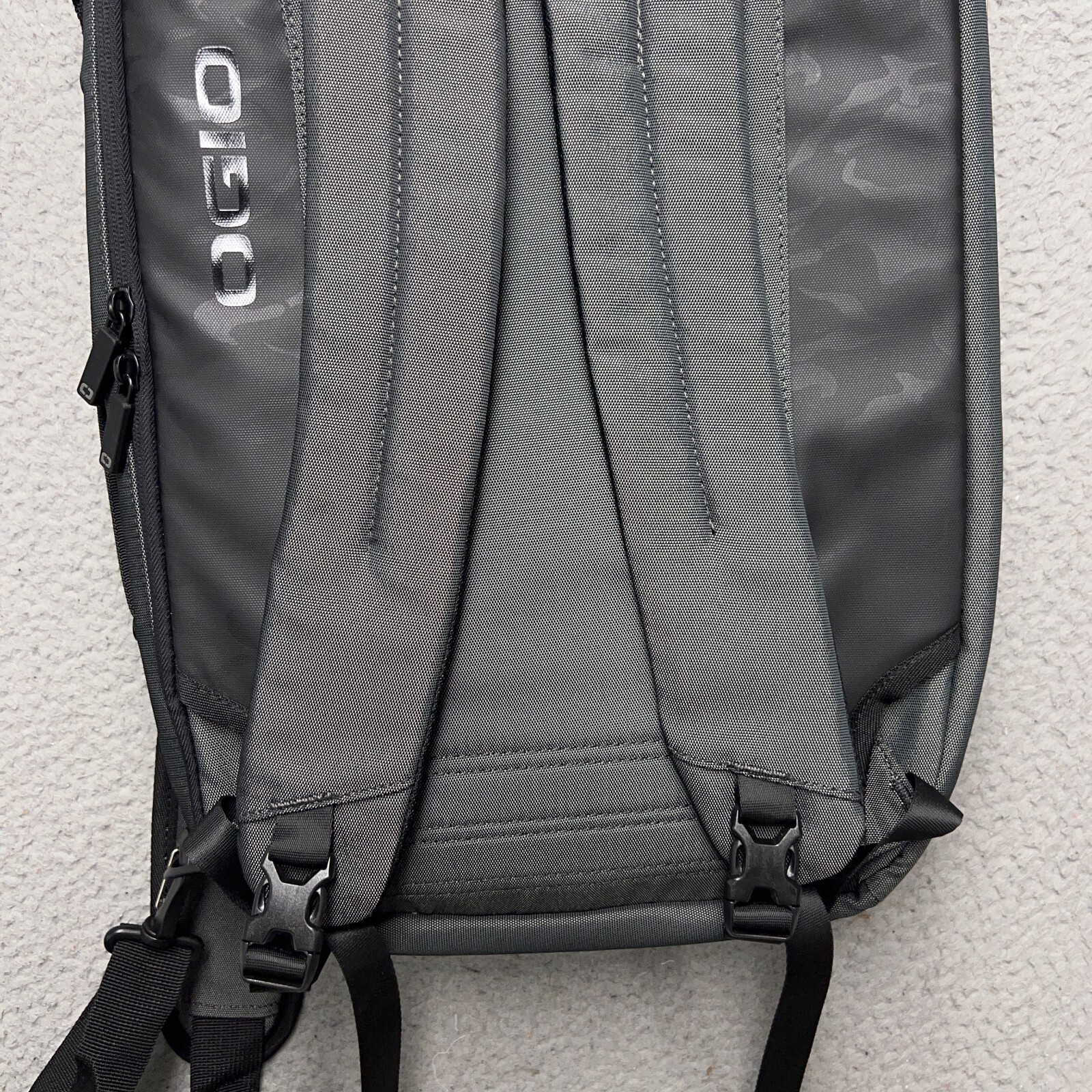 Ogio Convert Backpack Gray Black Camo Laptop Briefcase Work School Embroidered