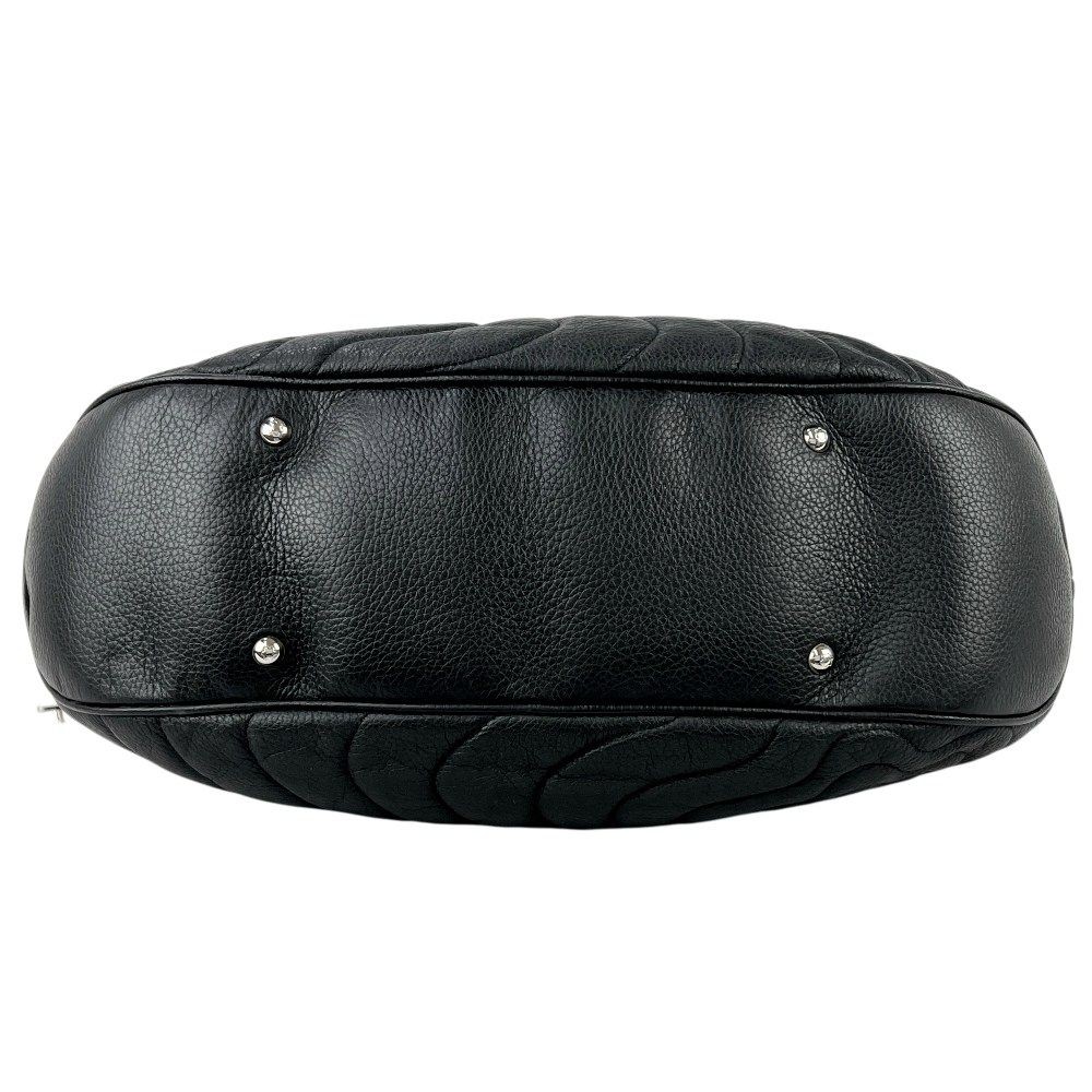Montblanc Leather Shoulder Bag One Shoulder SS Used Black 45 33 12 cm