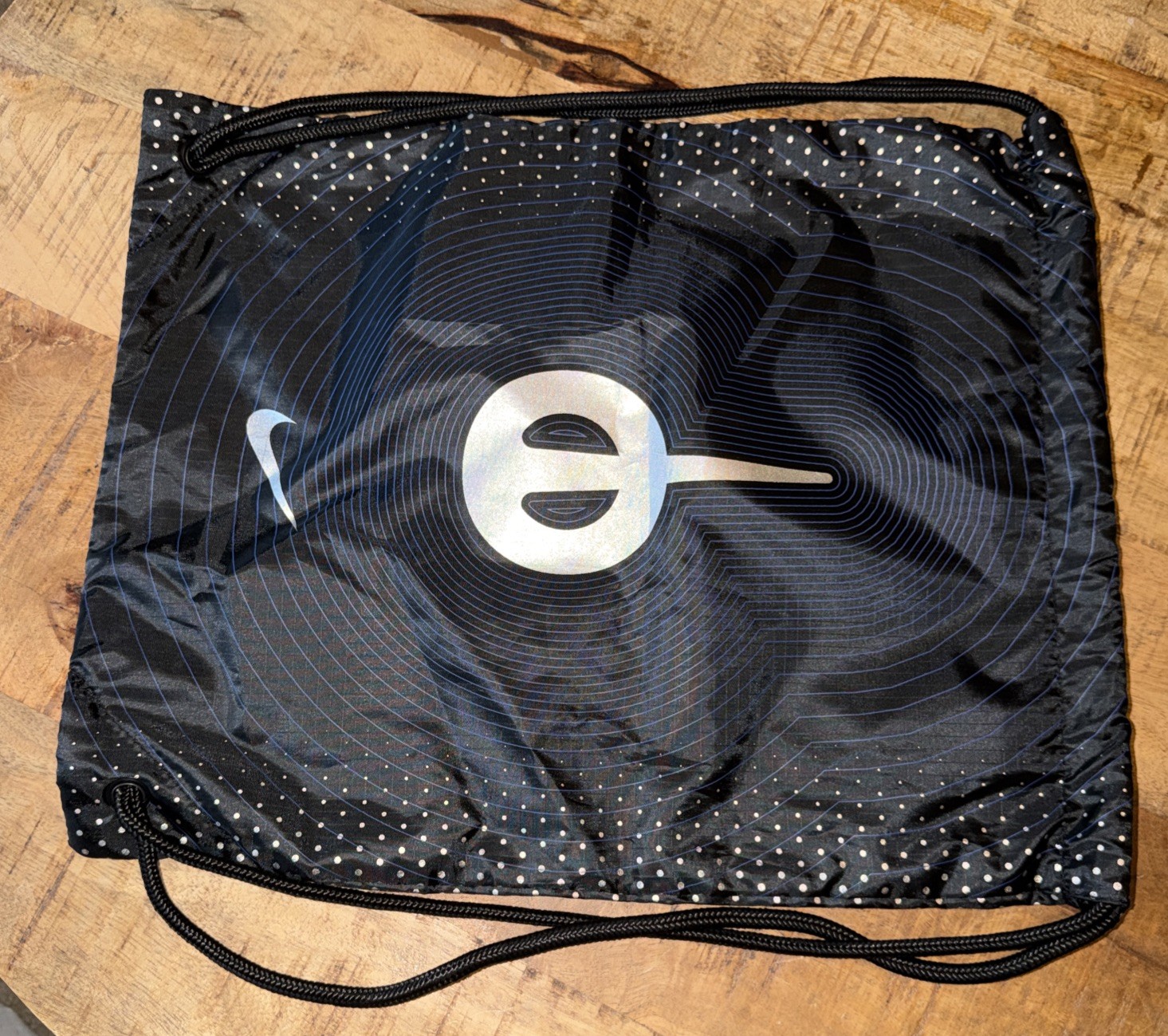 Nike Tiempo Blue / Black Dust Bag For Elite Soccer Cleats 16 X 13 In