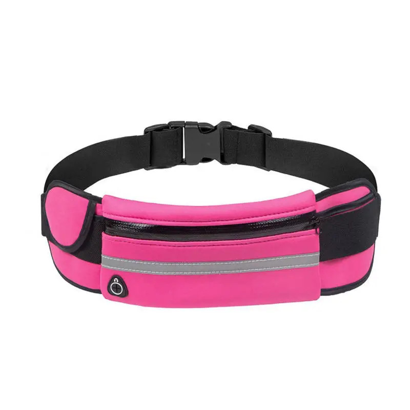 Waterproof Sport Runner Waist Bum Bag Running Jogging Belt Pouch Zip Fanny Pack