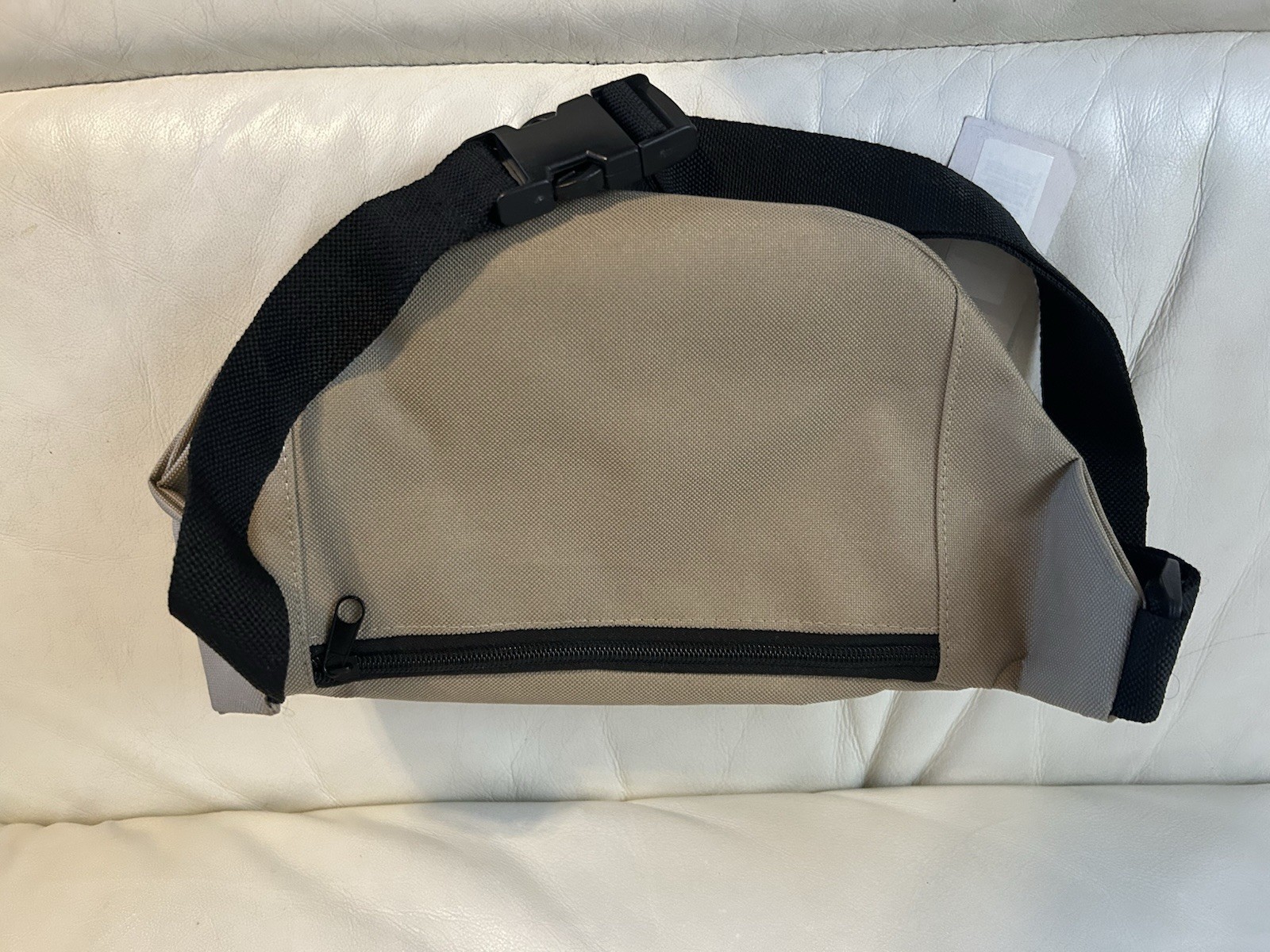Marshal beige Fanny Pack Multi Zippered Waist Bag Design Hip Purse NEW unisex