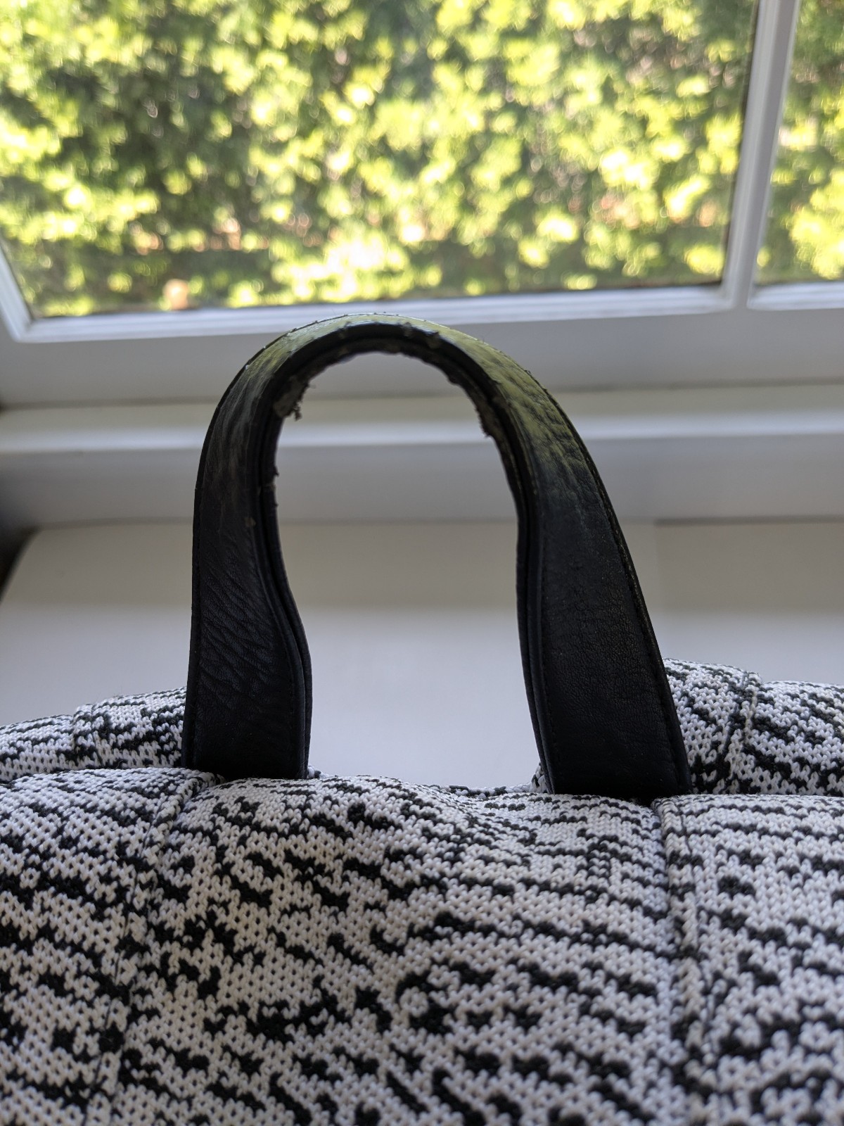 Mozay Backpack Opal Backpack Dreamweave Oreo Knit Laptop Pocket Black White