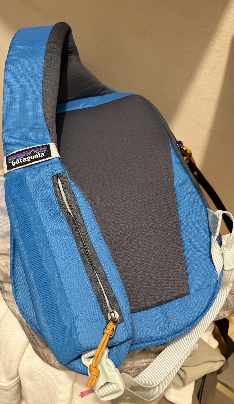 New Patagonia Atom 8L Sling Bag-Patchwork Vessel Blue–Crossbody Pack Bag Unisex