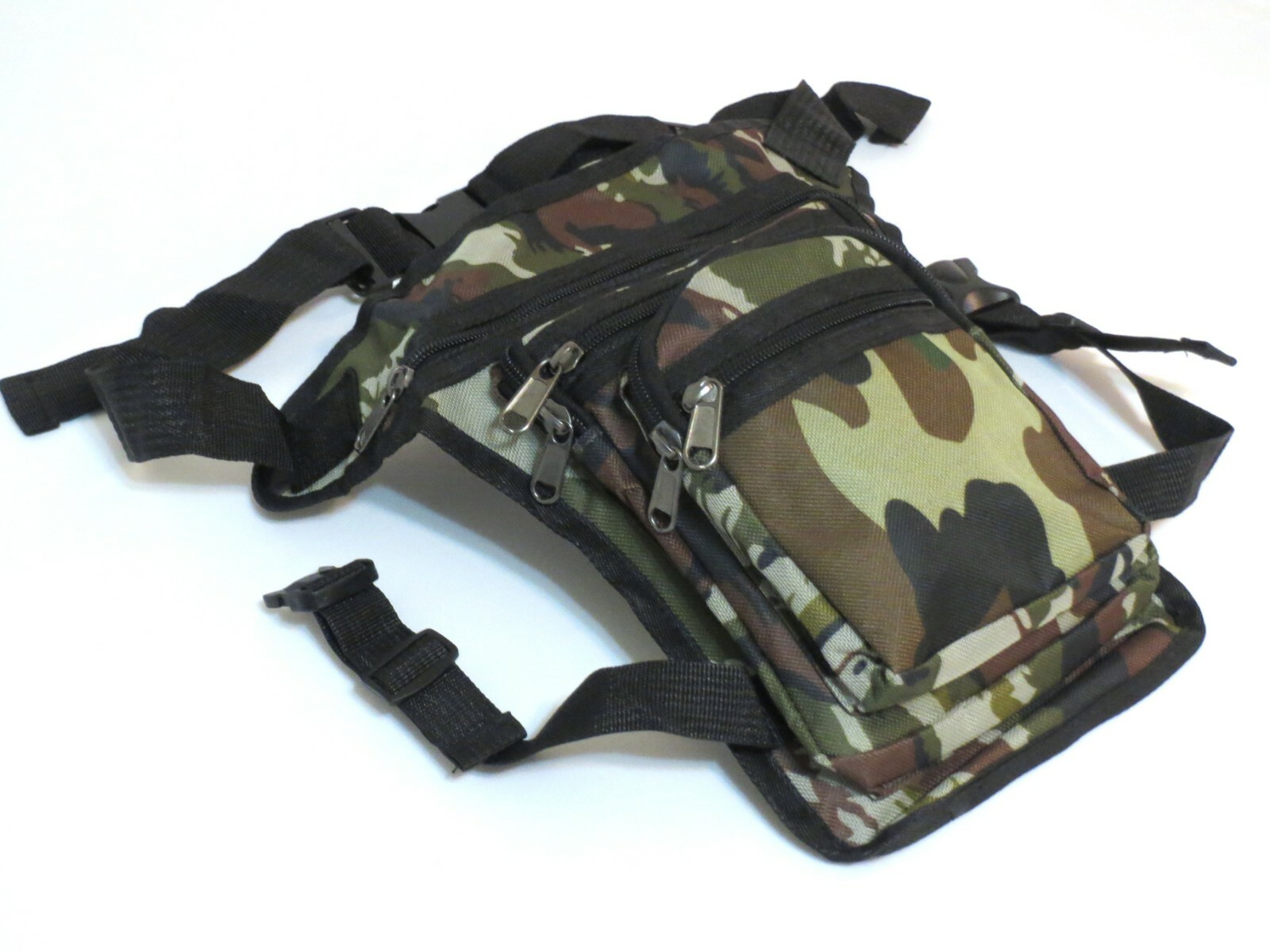 Camouflage Waist Drop Leg Thigh Fanny Pack Pouch Hip Belt Bag Outdoor For Men.