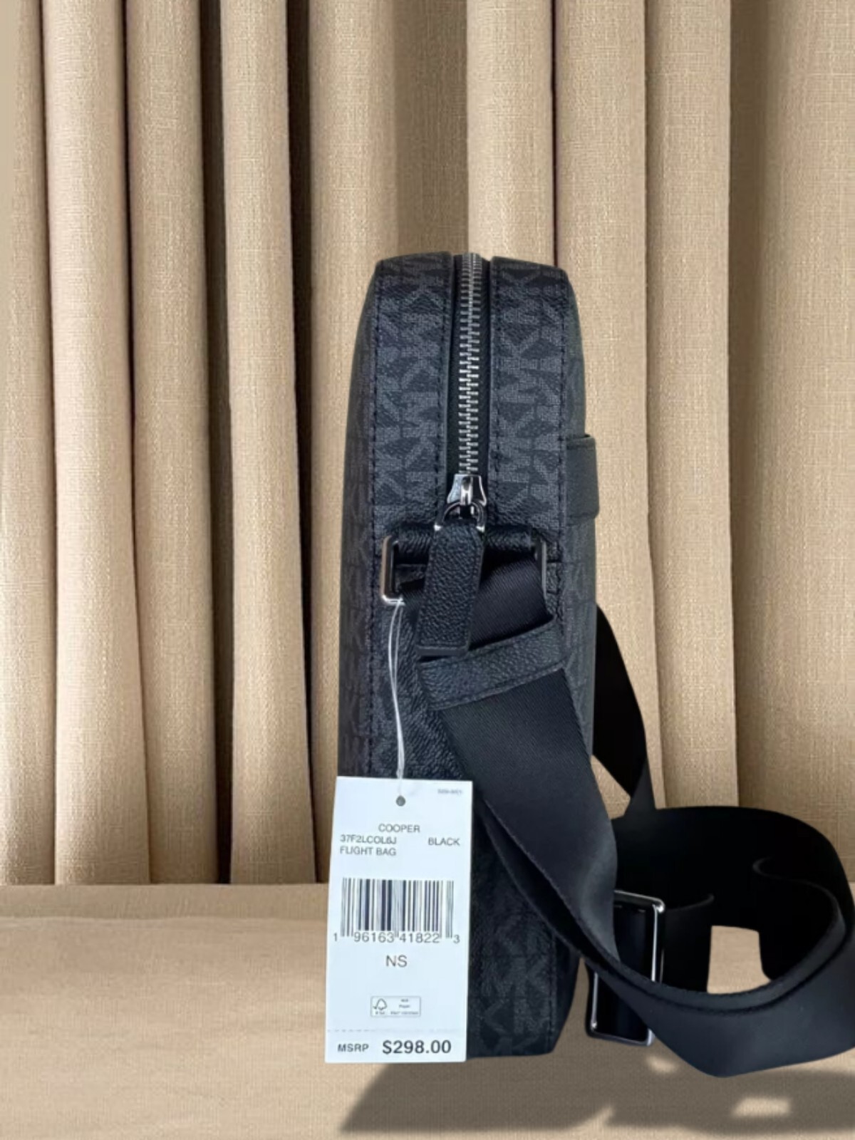Michael Kors Cooper Men Signature Logo Shoulder Crossbody Flight Bag Variation