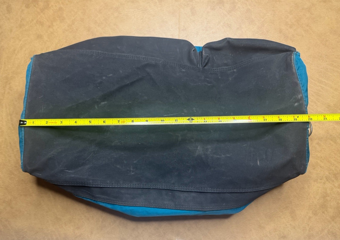 Vintage 80s Nike Duffle Bag Shoulder Strap Teal Purple Gym