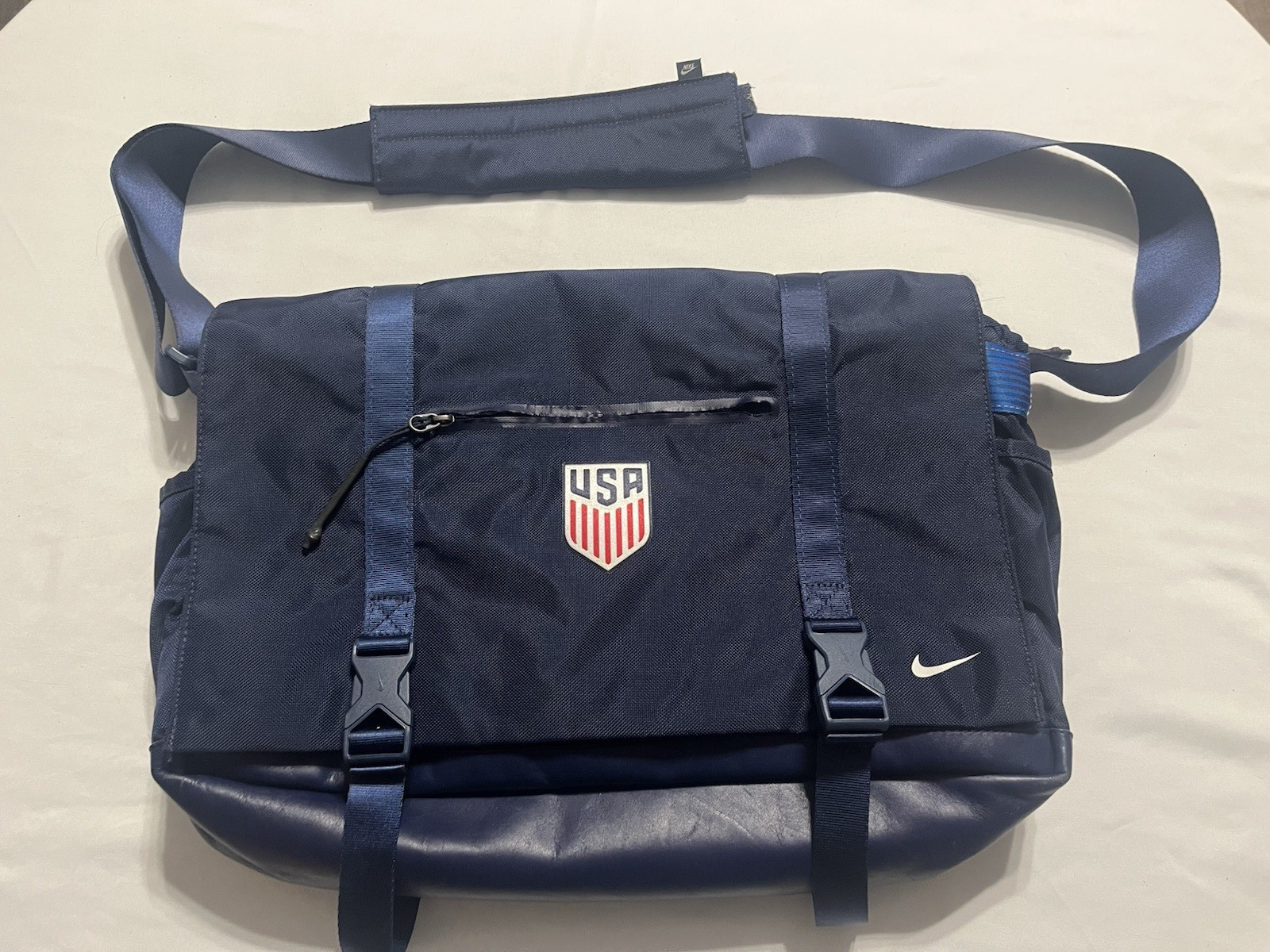 Nike Team USA Olympic Duffel Bag Navy Blue Travel Gym Sports Shoulder CA405553