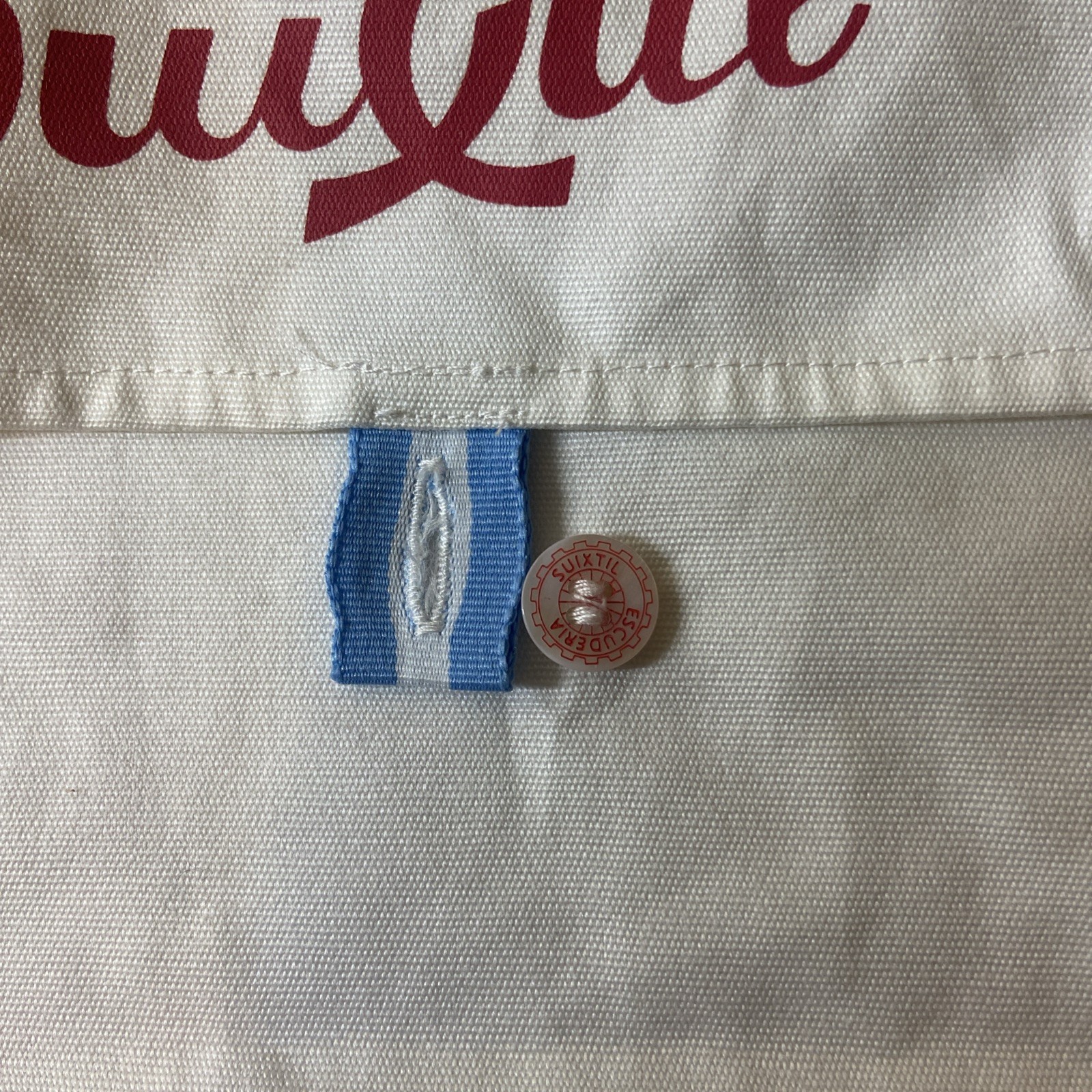EUC Rare Suixtil Racing Member Escuderia Cotton Button Enclosure Product Bag