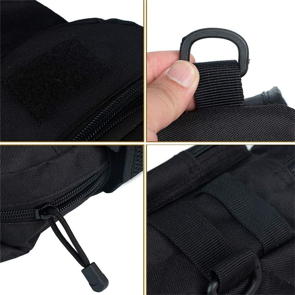 Tactical Sling Chest Pack Military Molle Backpack with Water Bottle Holder Pouch