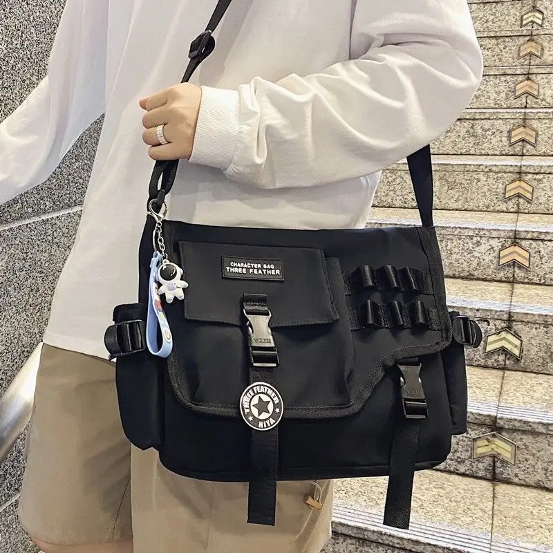 Business Shoulder Bag Canvas Crossbody Bags for Men Trending Handbags Daily Use