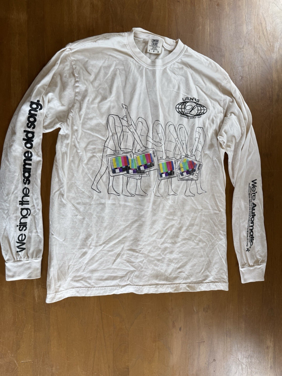 The Lumineers Automatic World Tour North America Concert T-Shirt Mens Large