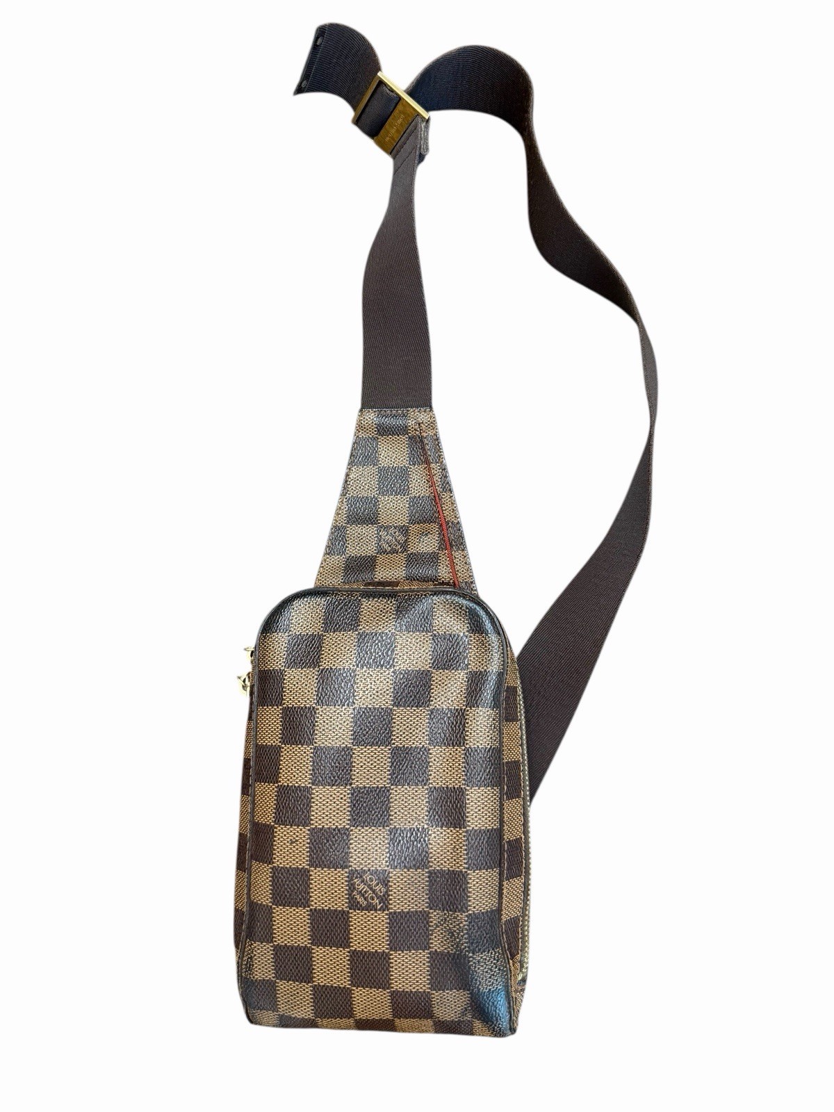 LOUIS VUITTON Damier Ebene Geronimos Shoulder Bag Authentic