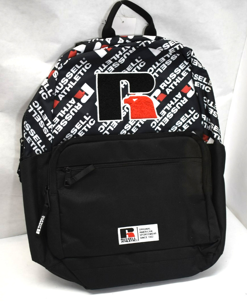 Russell Athletic Gamepoint 18″ Backpack Black Red & White Lightweight Backpack