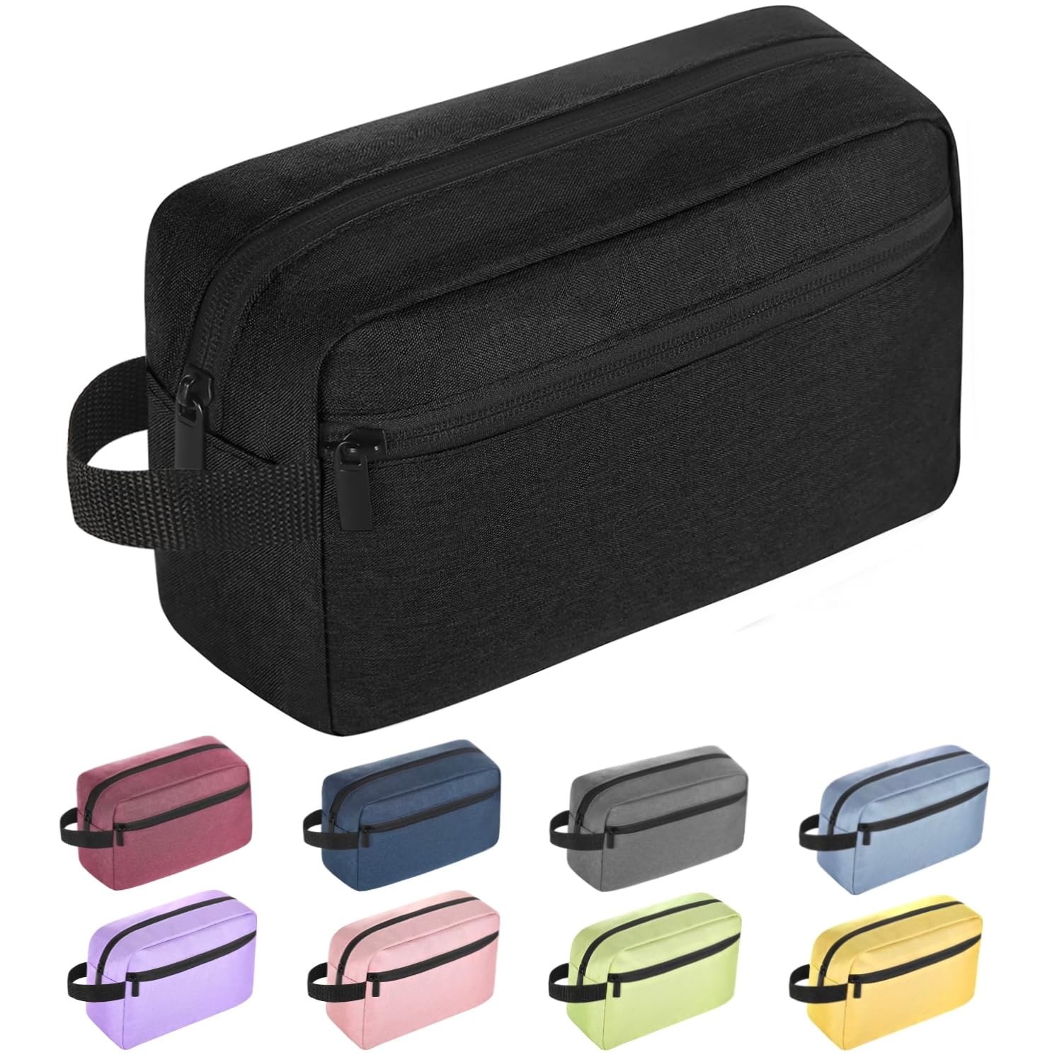 Icramsy Travel Toiletry bag for women 8.27in*5.9in*2.76in, Black