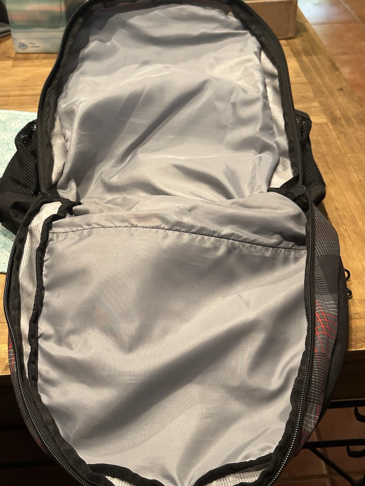 Adidas Large Laptop Backpack Unisex RARE Plaid Layout VERY CLEAN