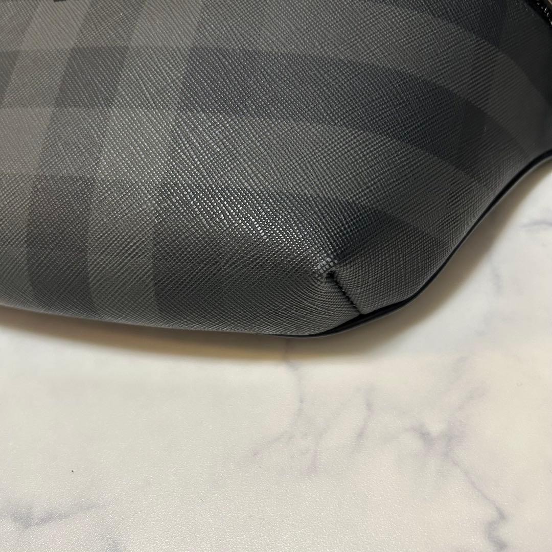 Burberry Nova Check Black PVC Shoulder Bag