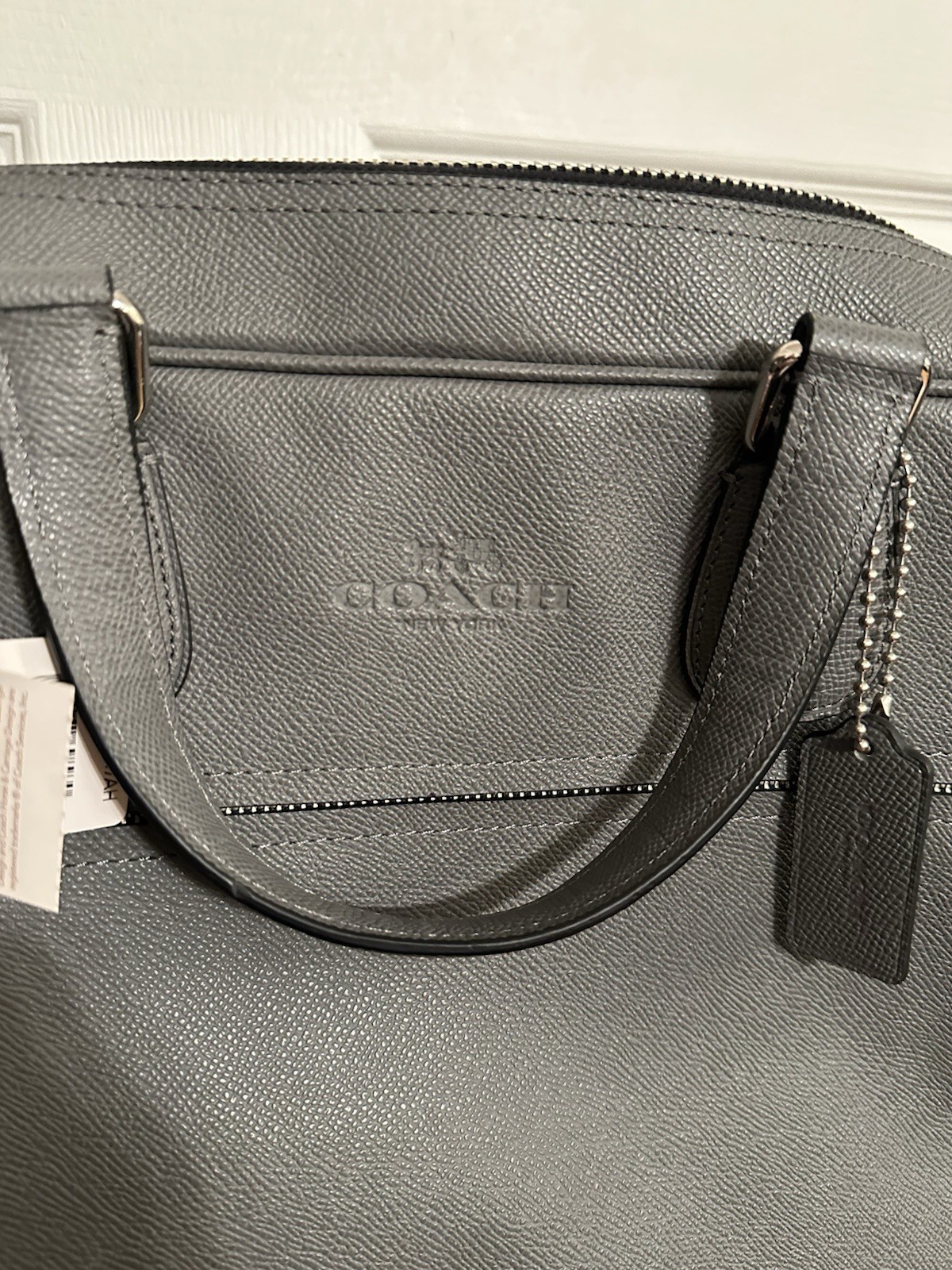 Coach Briefcase Messenger Bag With Strap 71637 Ash CGT Hudson Bag New With Tags