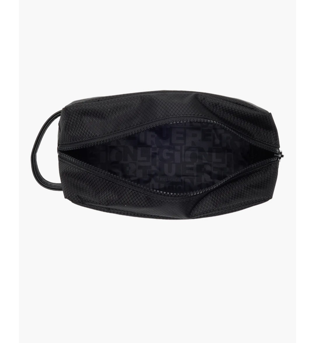 🔥 True Religion Men’s Toiletry Bag Black With Buddha Logo, 2 Travel Bottles NWT