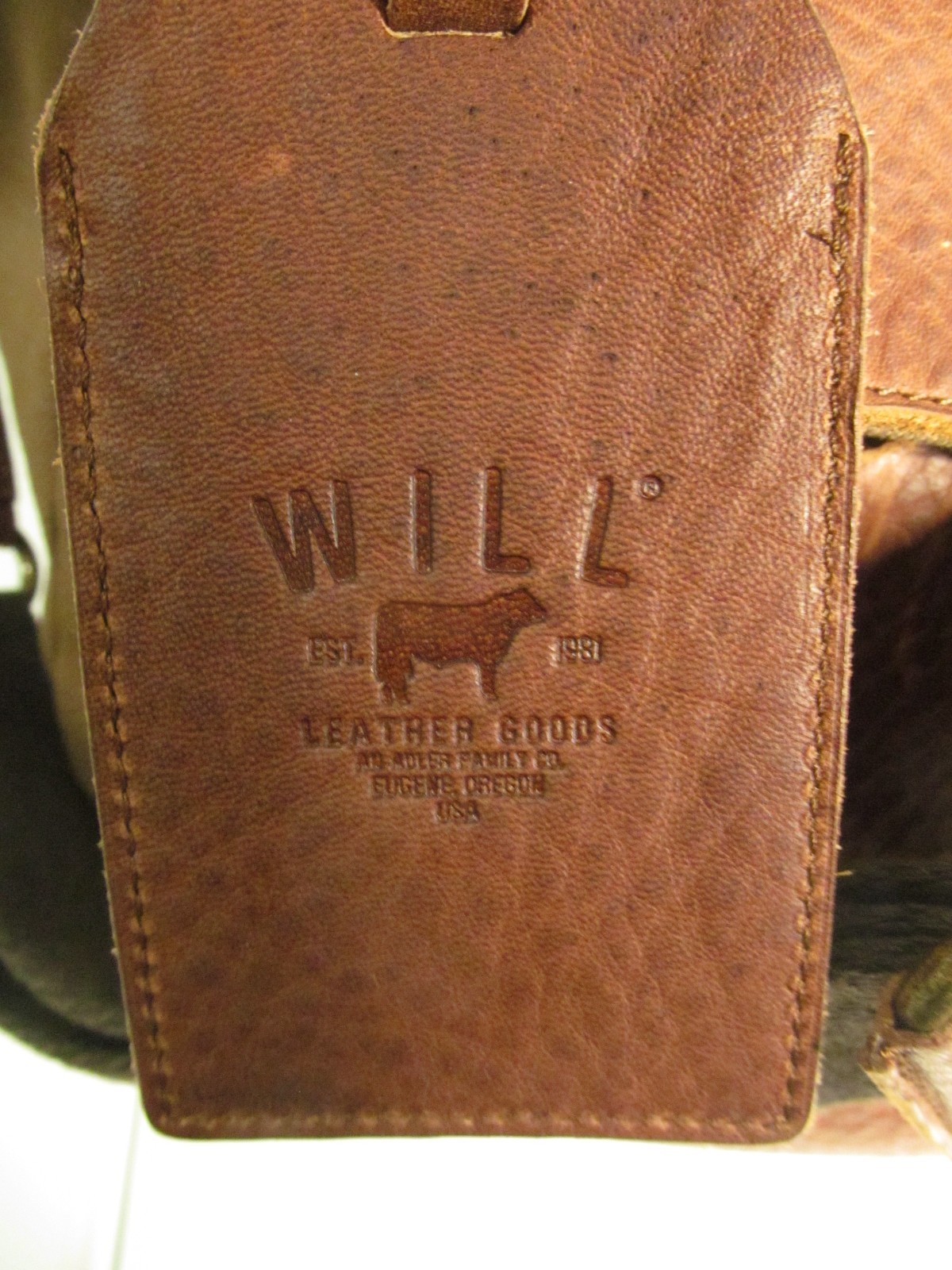 WILL Leather Goods, Eugene, Or. Brown Canvas & Leather Carry On Duffle Bag, NWT