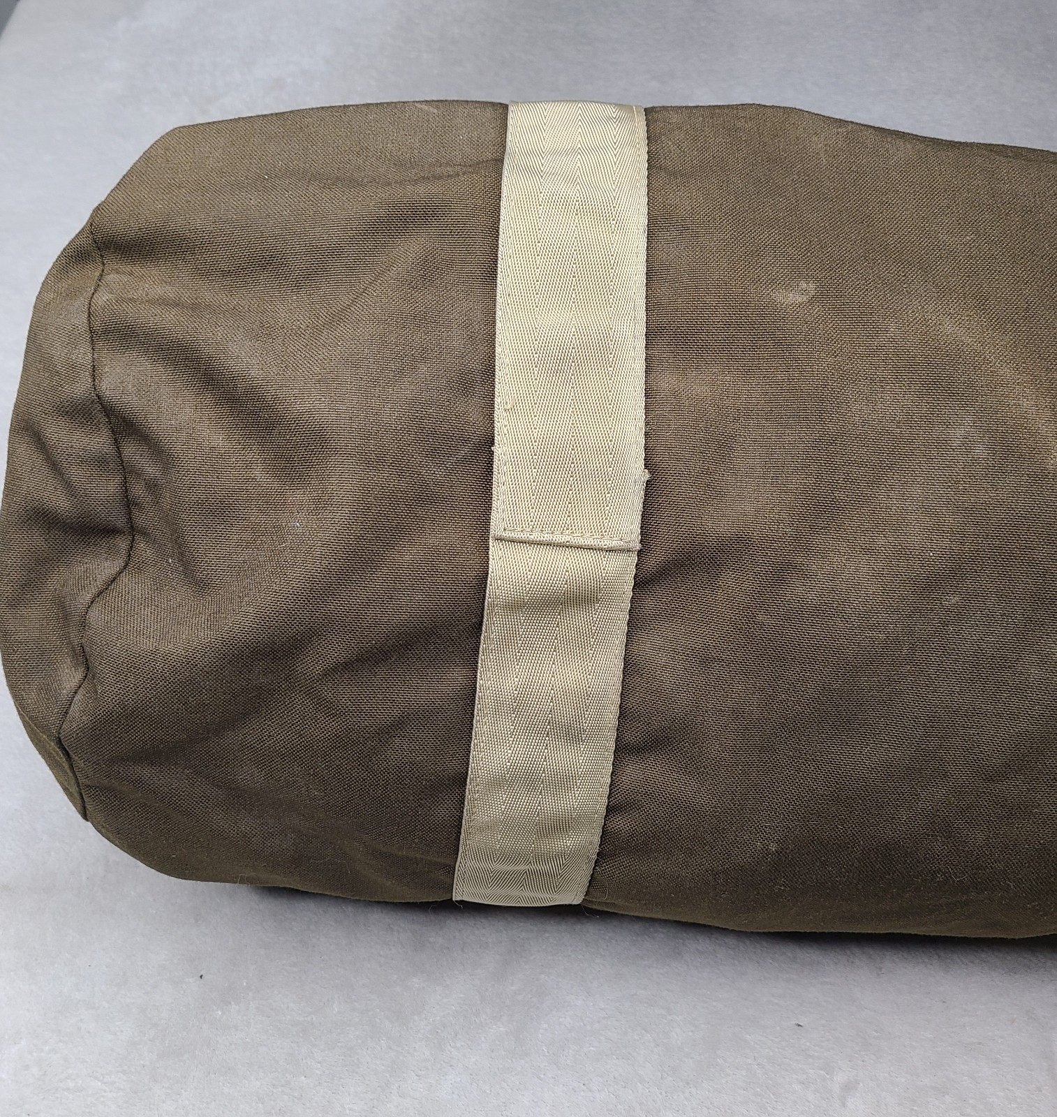 Vintage 80s BOYT Olive Canvas Duffel Lightweight Bag USA Iowa