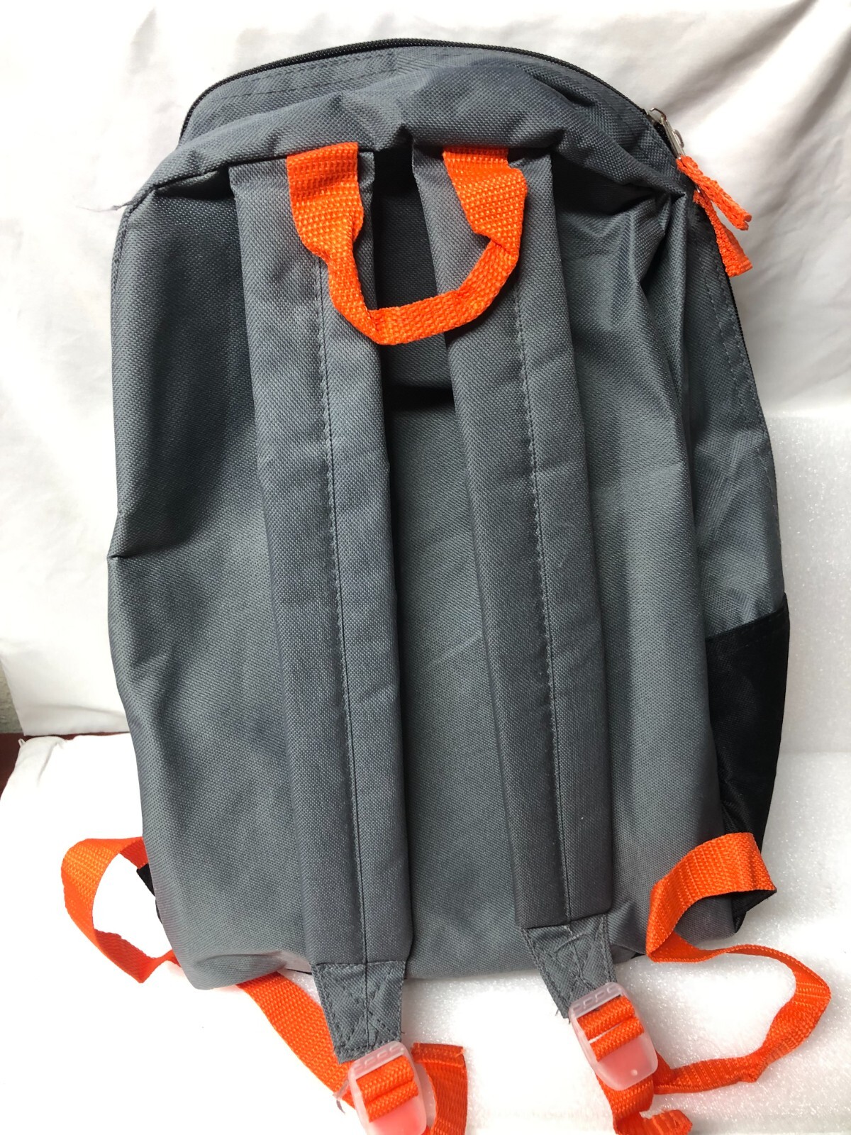 New with Tag Trailmaker Equipment Backpack Gray Black Orange 17X14X5 Never Used