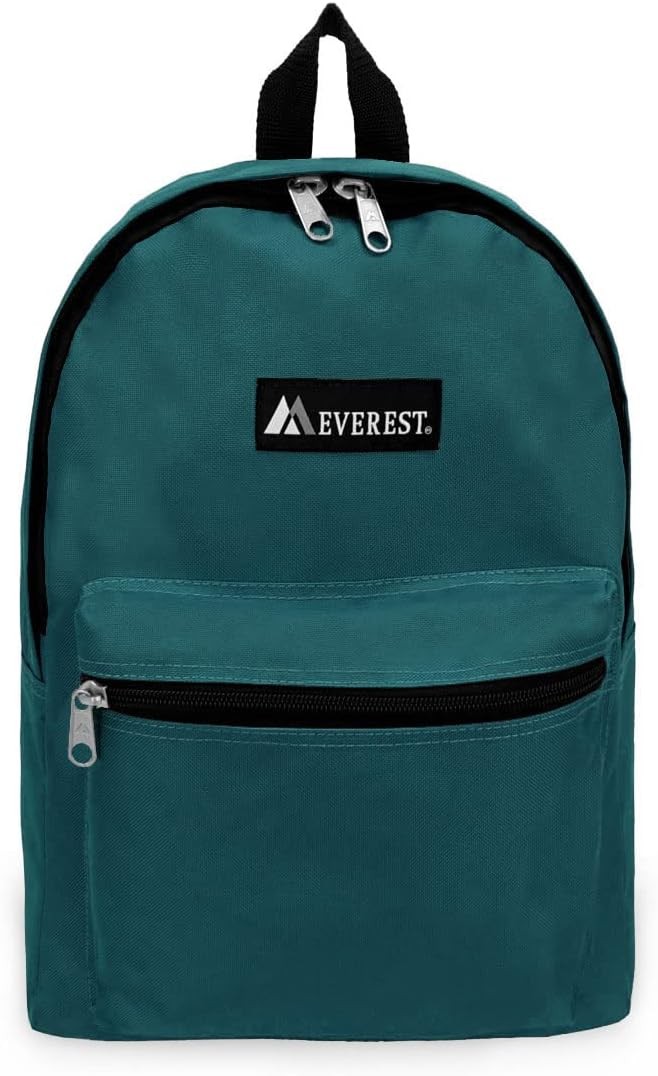 Everest Luggage Basic Backpack, Teal Blue, Medium Blue