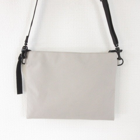 MUJI Shoulder Bag Greige Polyester Men’s Women’s Vintage Excellent Condition