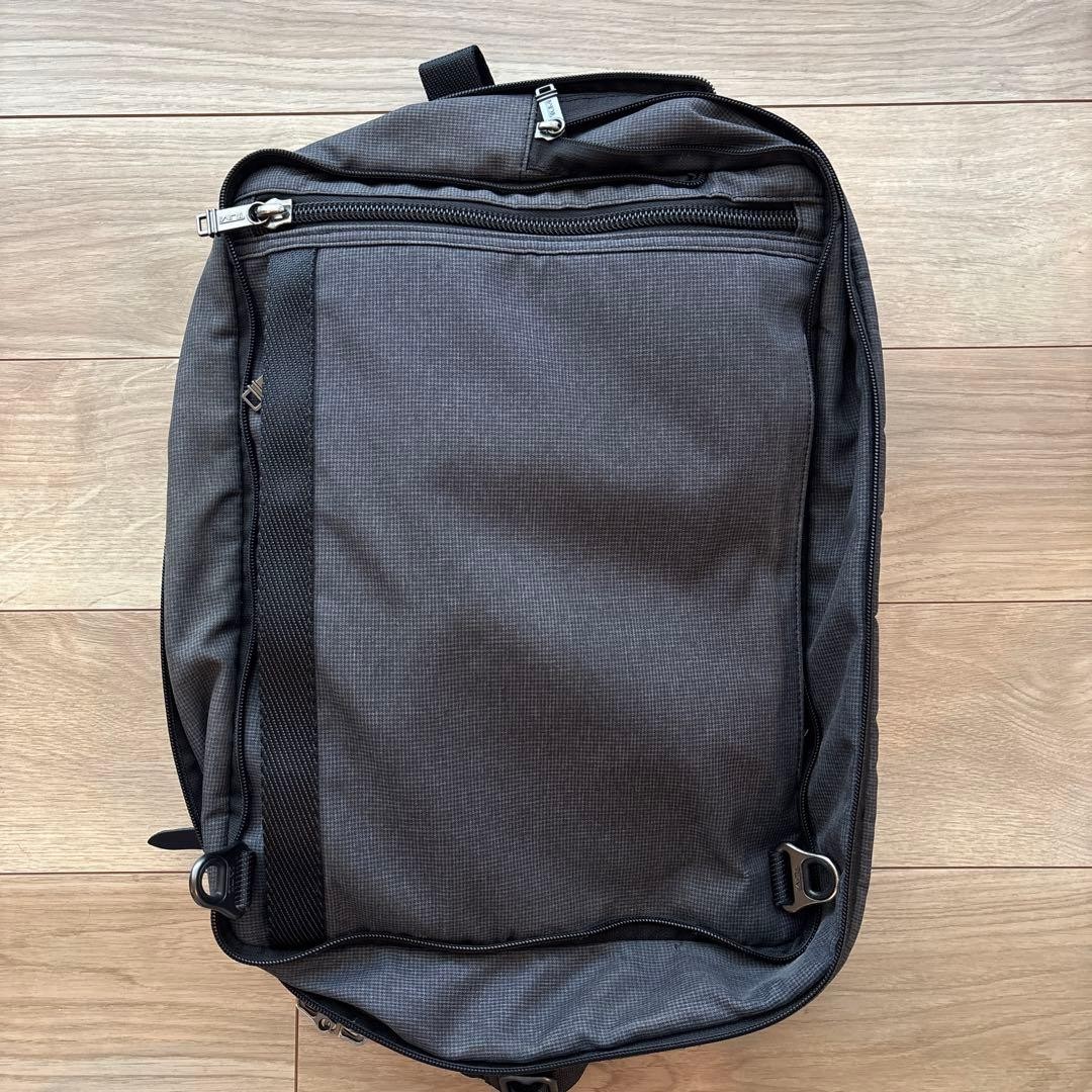 TUMI Gray Business Bag Backpack Nylon Material