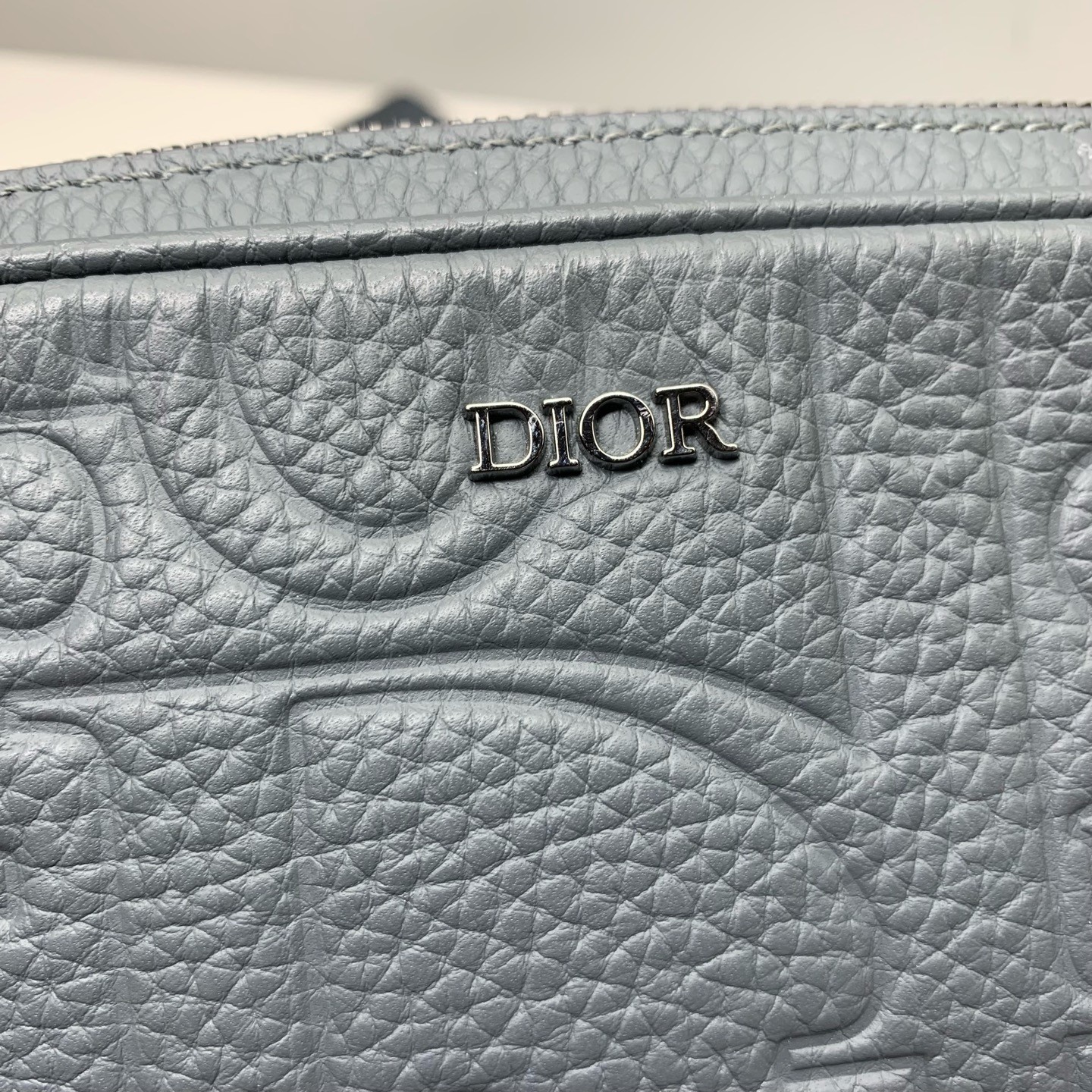 Dior Pre-Owned Authentic Crossbody Bag Dark Grey Free Shipping 23x16x6cm