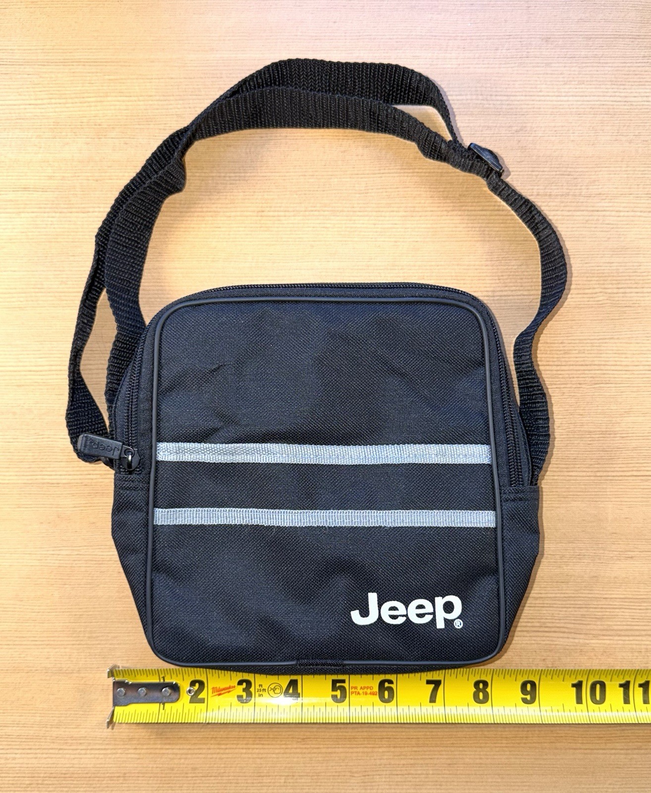 Jeep Authentic Utility Binocular Bag Black Shoulder Straps Small Carry Bag New
